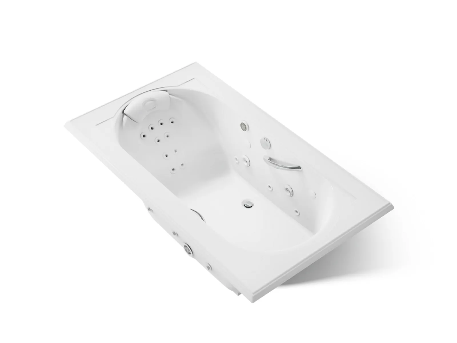 72" x 42" drop-in Effervescence whirlpool bath^Kohler Hot