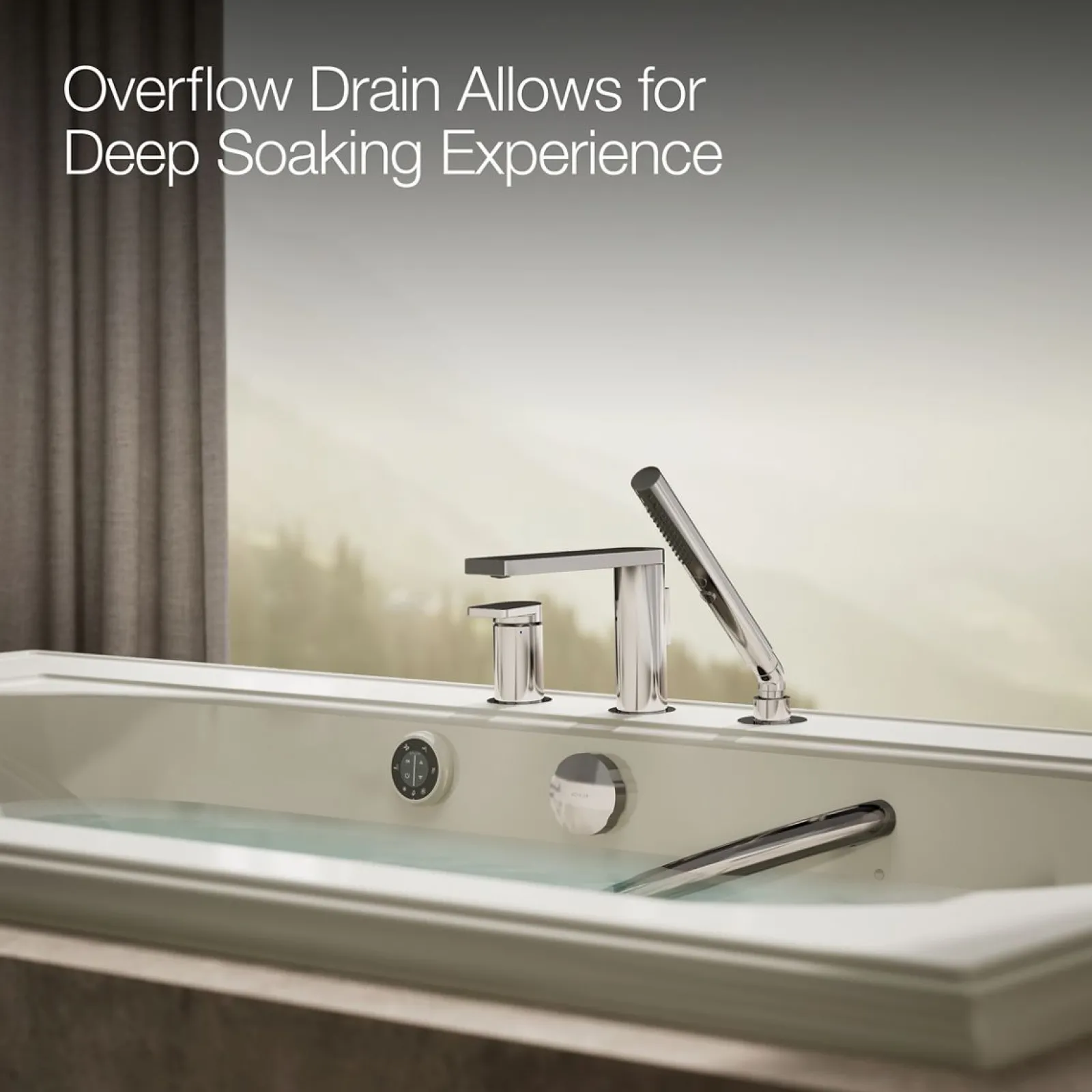 72" x 42" drop-in Effervescence whirlpool bath^Kohler Hot