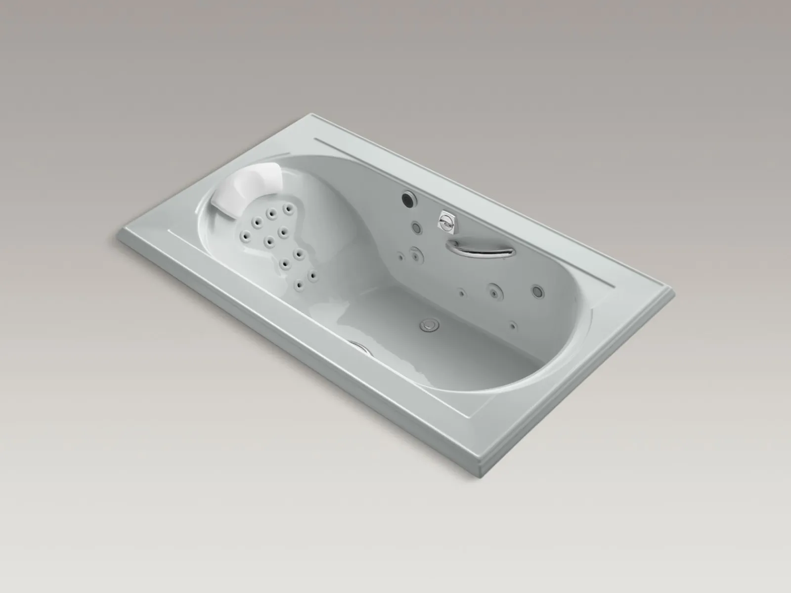 72" x 42" drop-in Effervescence whirlpool bath^Kohler Hot