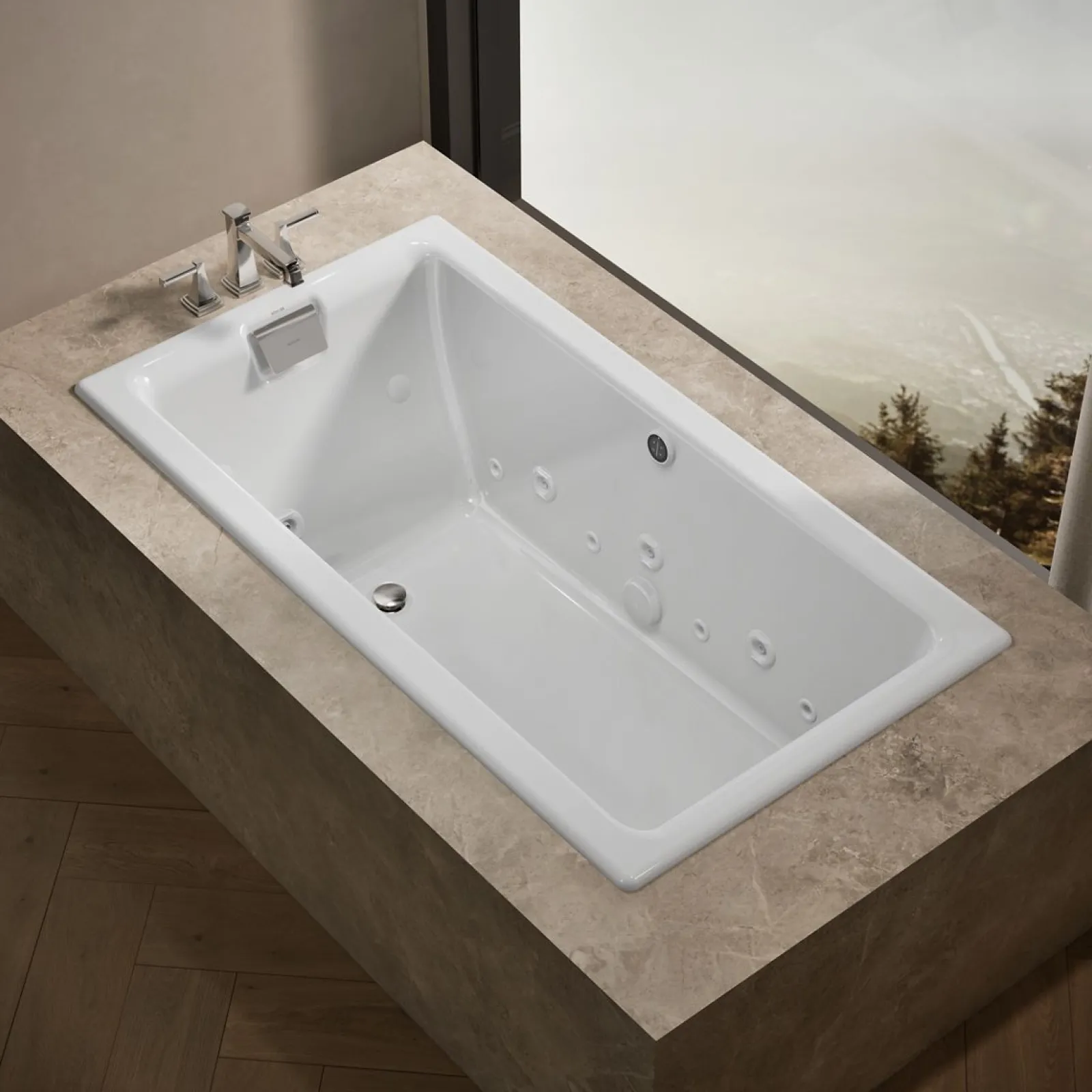66" x 36" drop-in Effervescence whirlpool bath^Kohler Hot