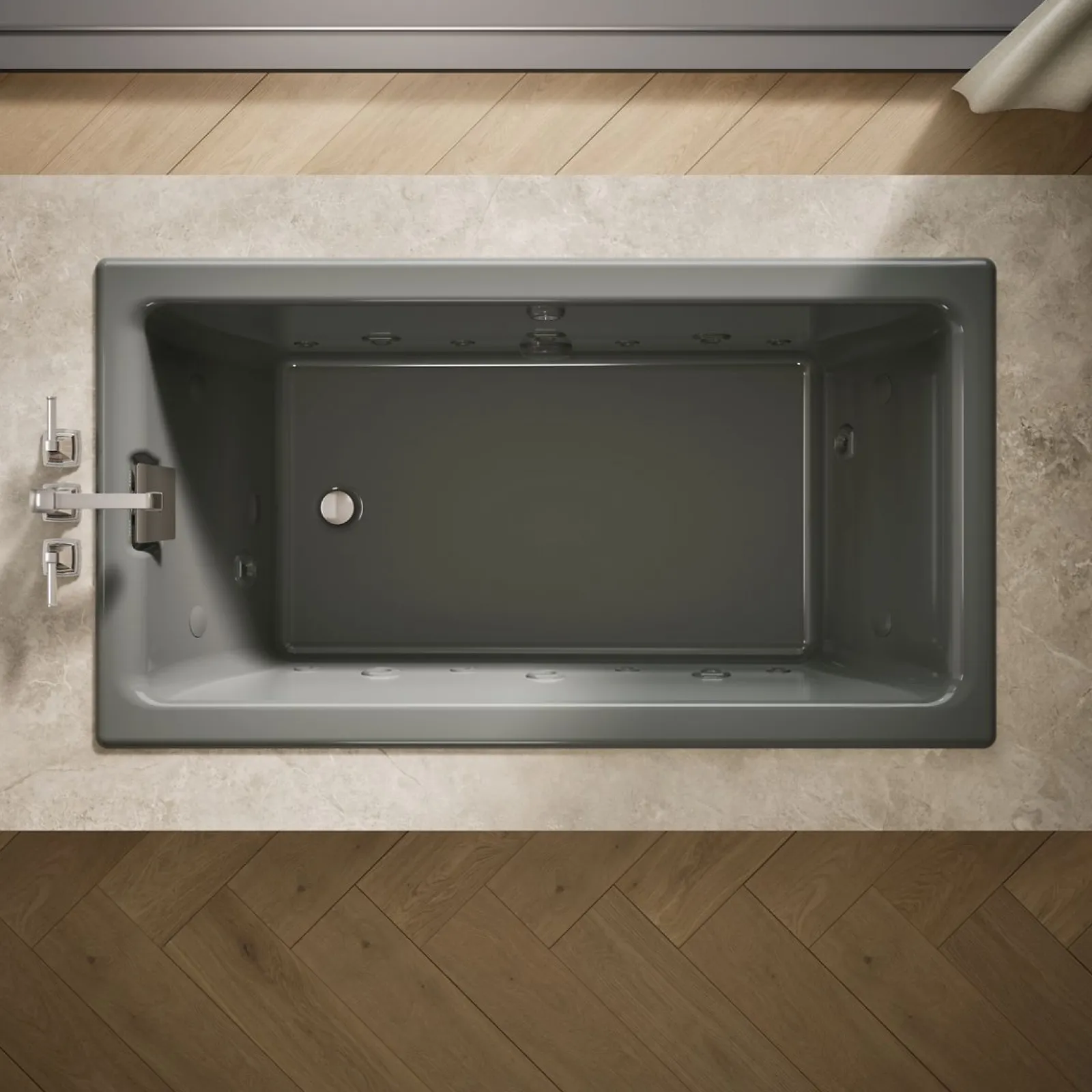 66" x 36" drop-in Effervescence whirlpool bath^Kohler Hot