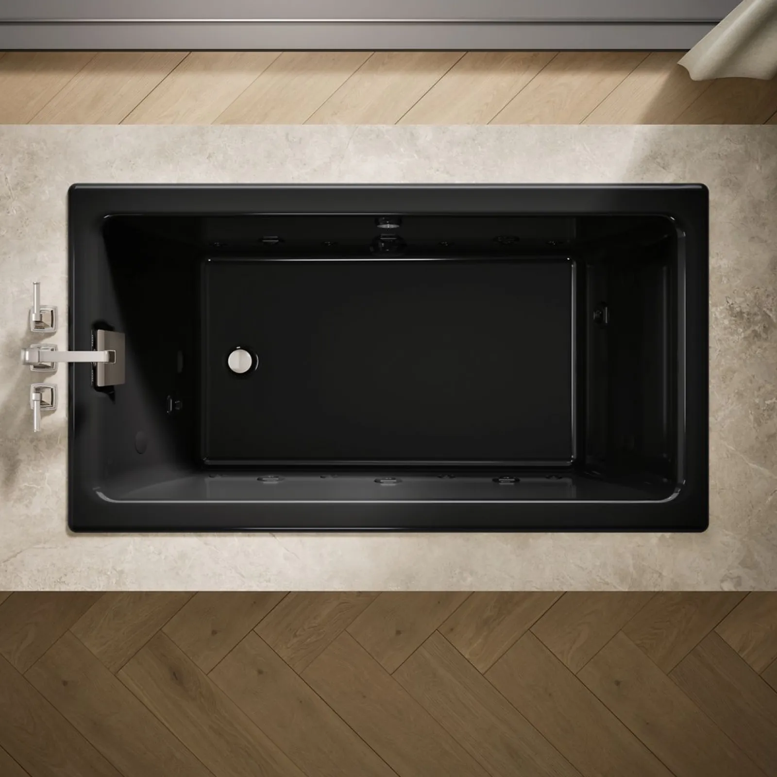 66" x 36" drop-in Effervescence whirlpool bath^Kohler Hot