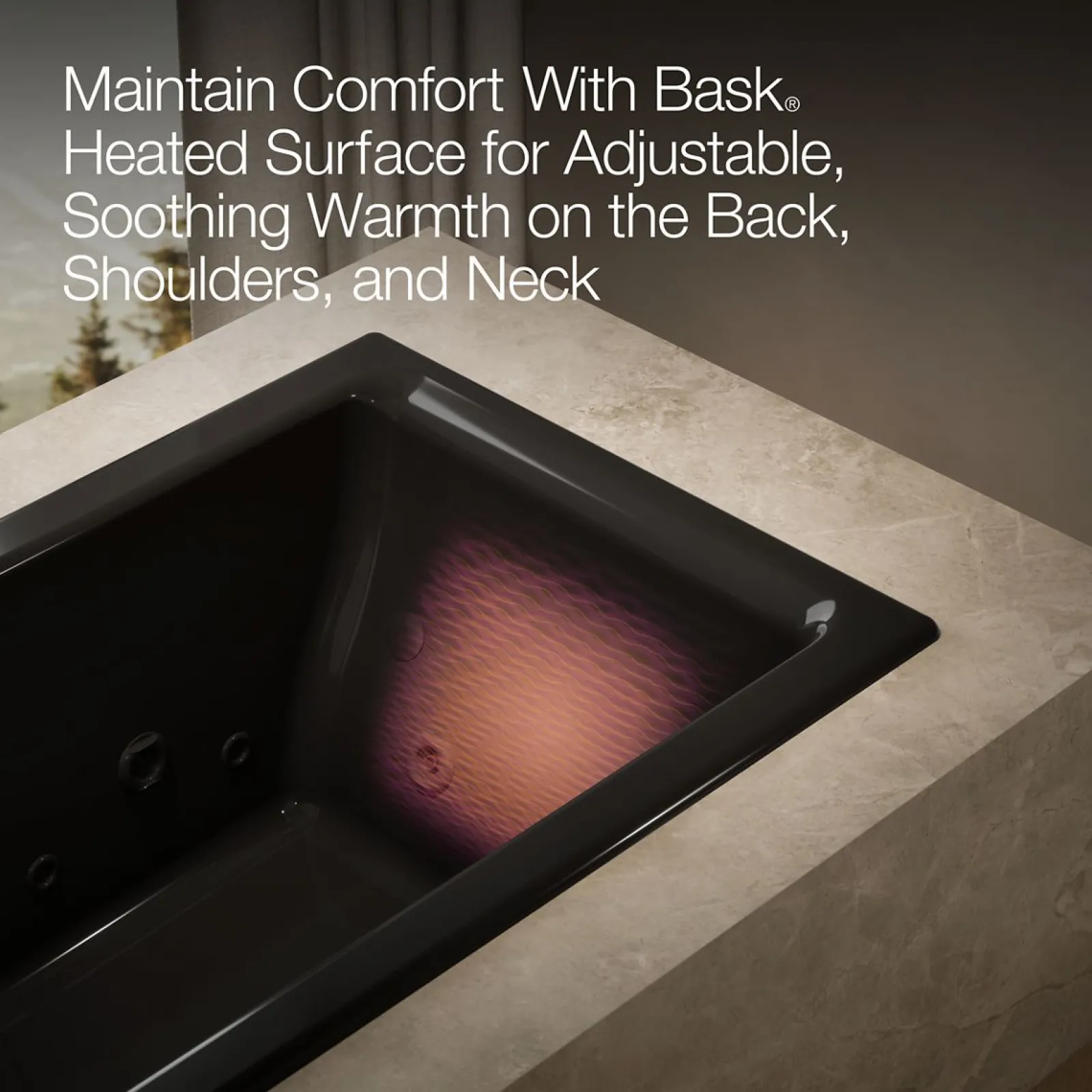 66" x 36" drop-in Effervescence whirlpool bath^Kohler Hot