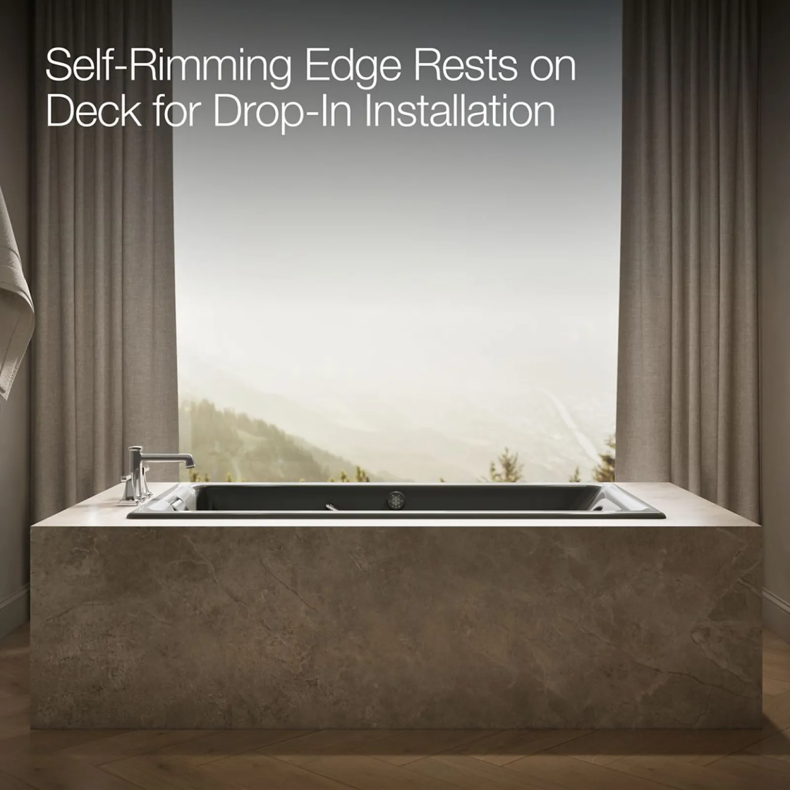 66" x 36" drop-in Effervescence whirlpool bath^Kohler Discount