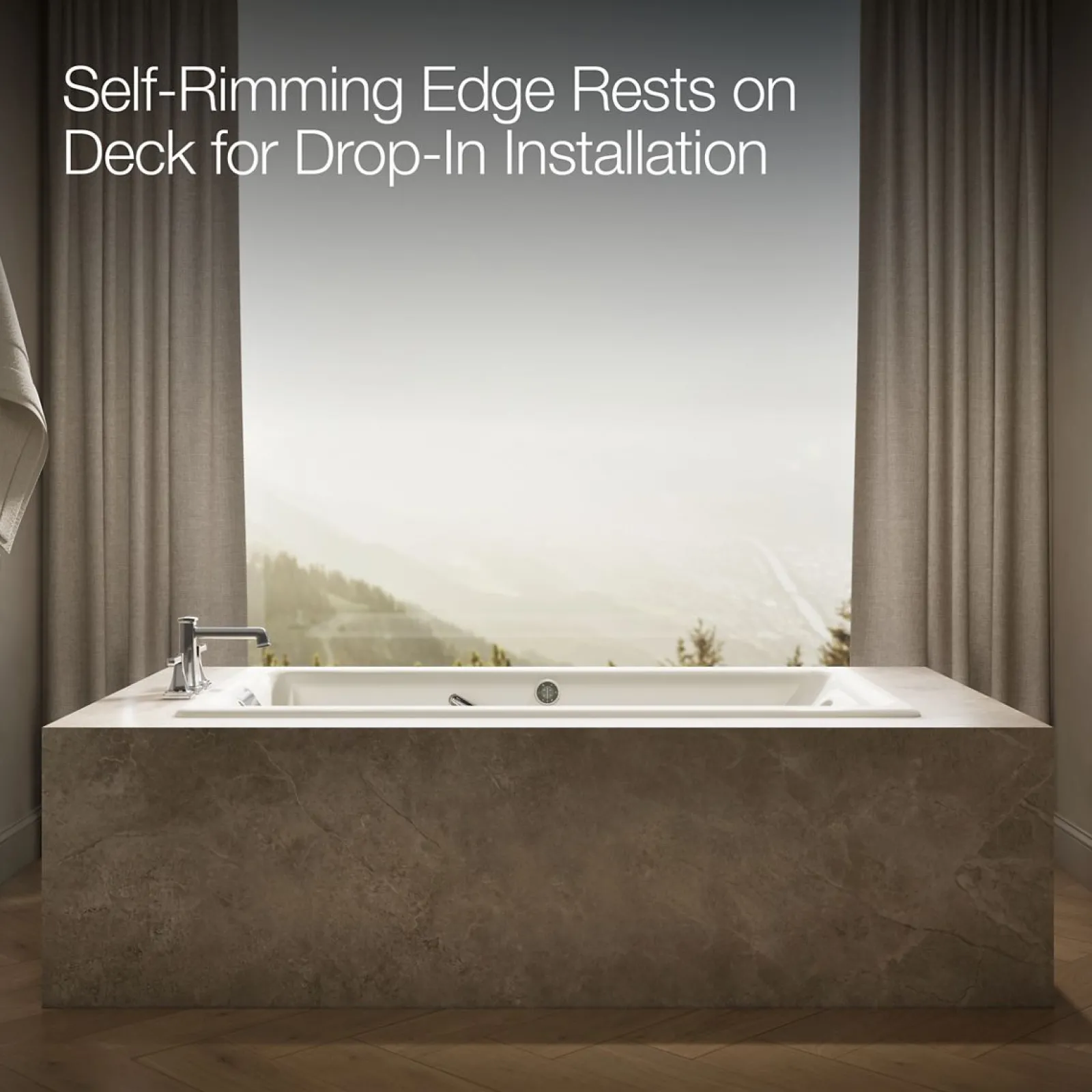 66" x 36" drop-in Effervescence whirlpool bath^Kohler Discount