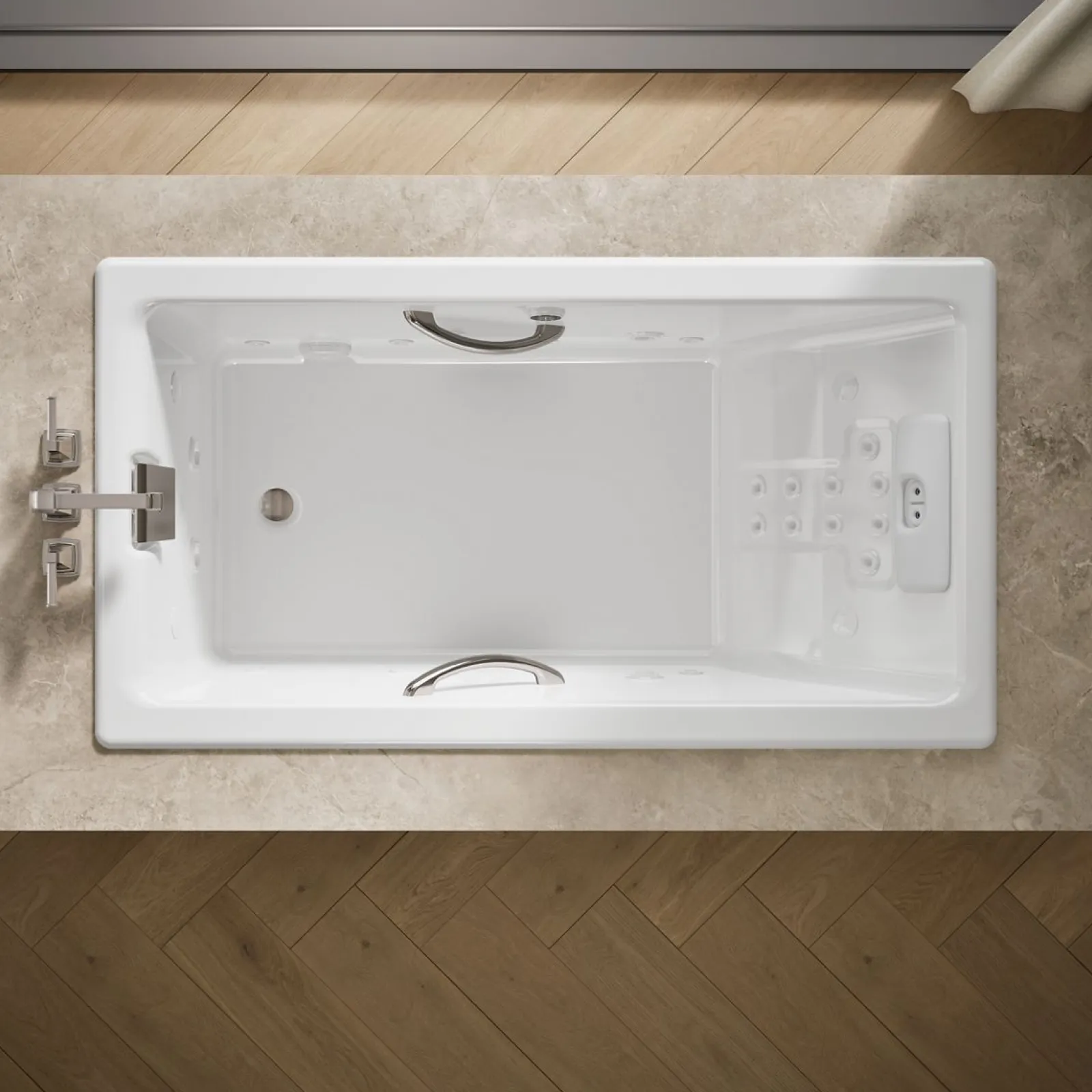 66" x 36" drop-in Effervescence whirlpool bath^Kohler Discount