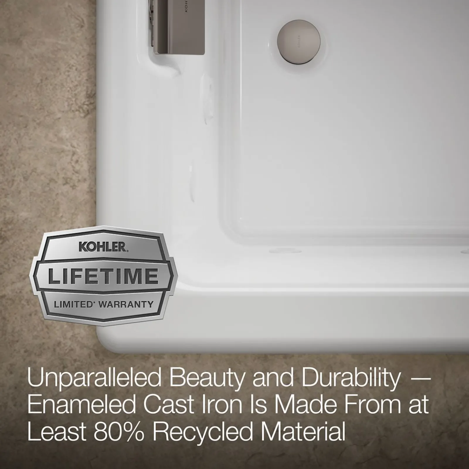 66" x 36" drop-in Effervescence whirlpool bath^Kohler Discount