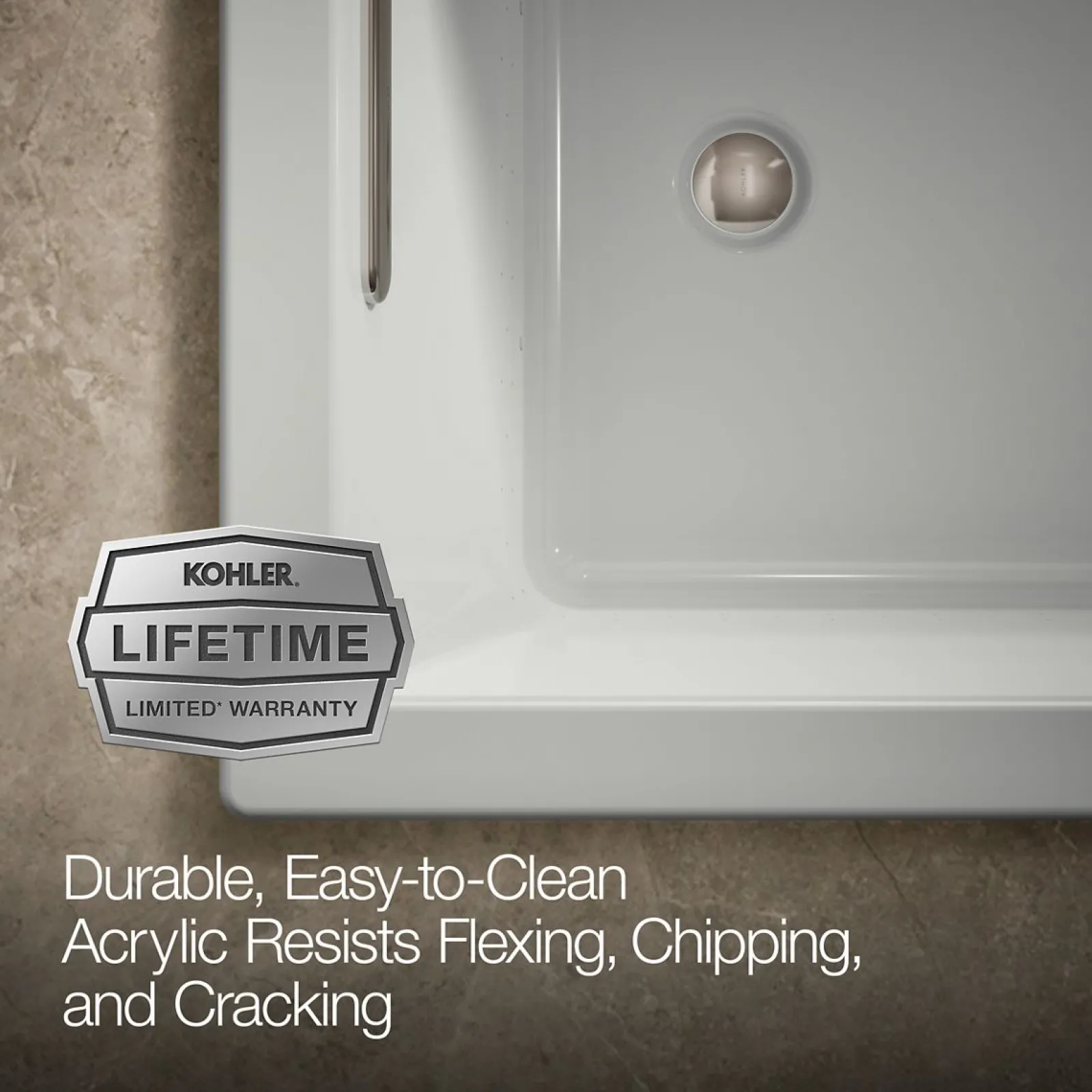 60" x 32" drop-in Heated BubbleMassage™ air bath^Kohler New