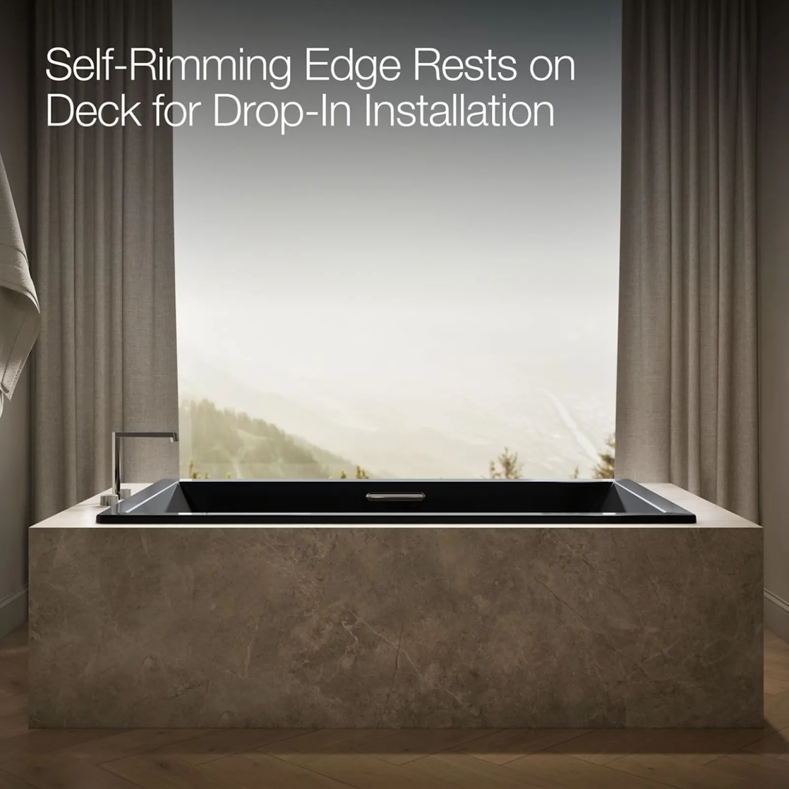 72" x 42" drop-in Heated BubbleMassage™ air bath with Bask® heated surface^Kohler Outlet