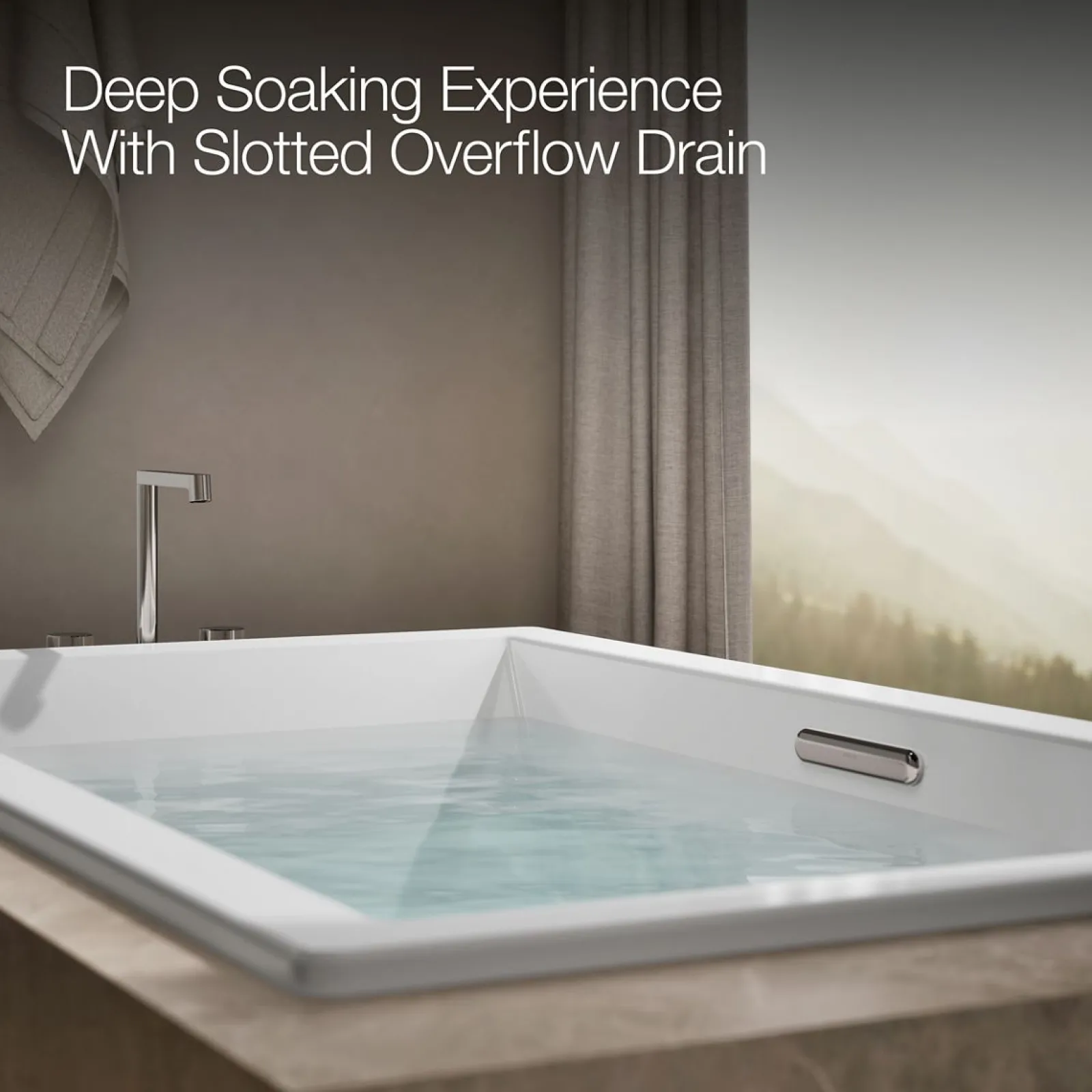 72" x 42" drop-in Heated BubbleMassage™ air bath with Bask® heated surface^Kohler Outlet