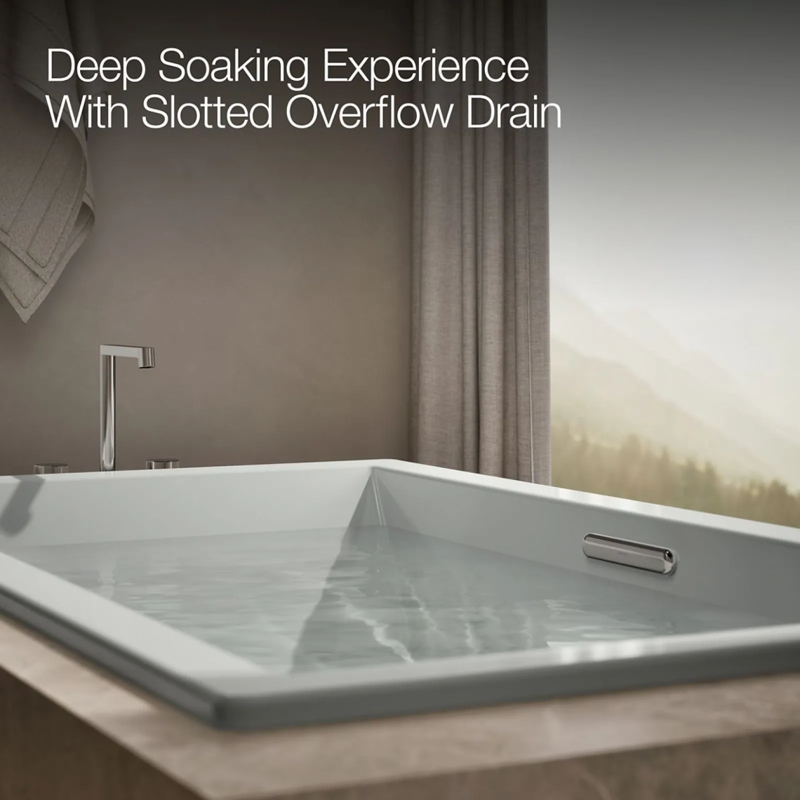 72" x 42" drop-in Heated BubbleMassage™ air bath with Bask® heated surface^Kohler Outlet