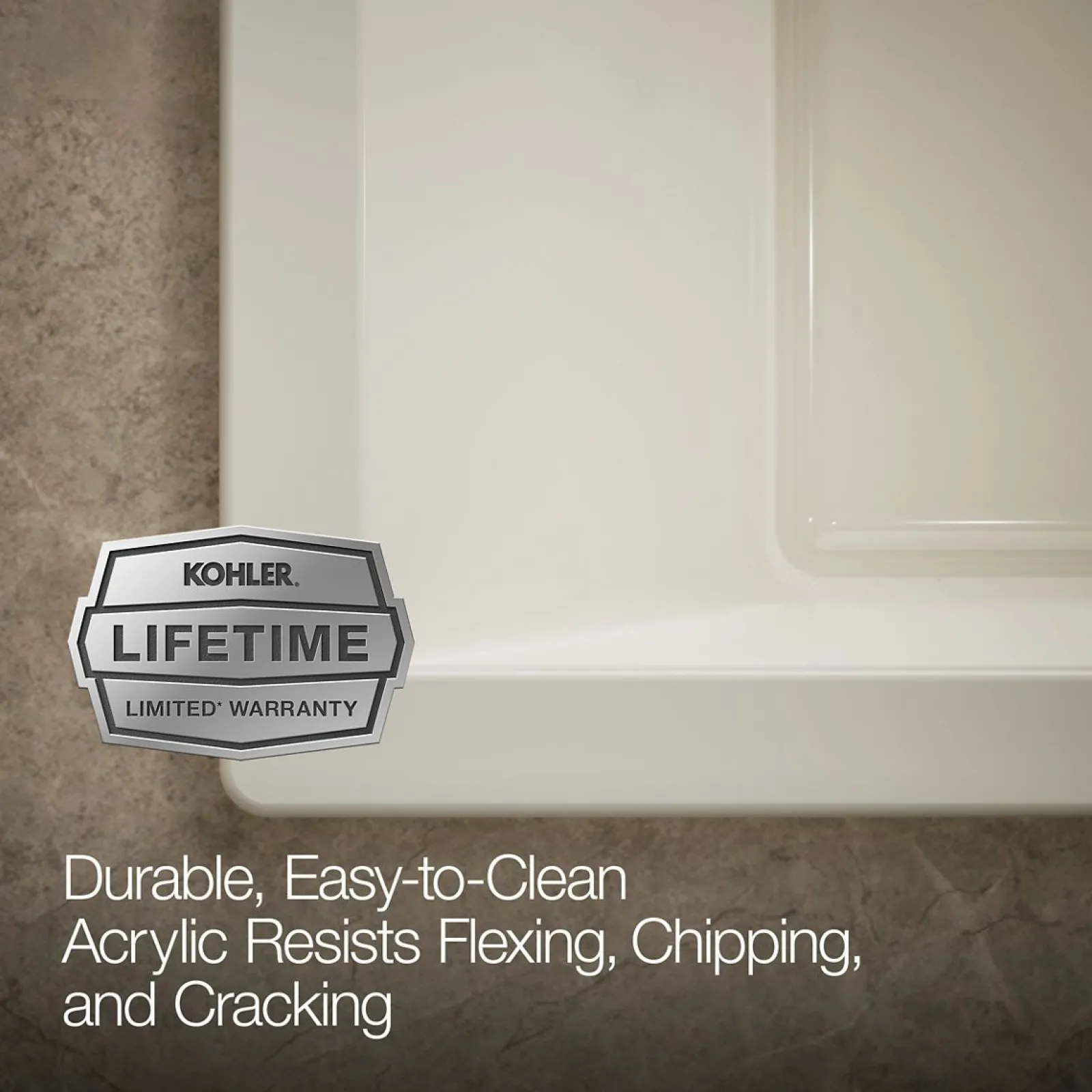 72" x 42" drop-in Heated BubbleMassage™ air bath with Bask® heated surface^Kohler Outlet