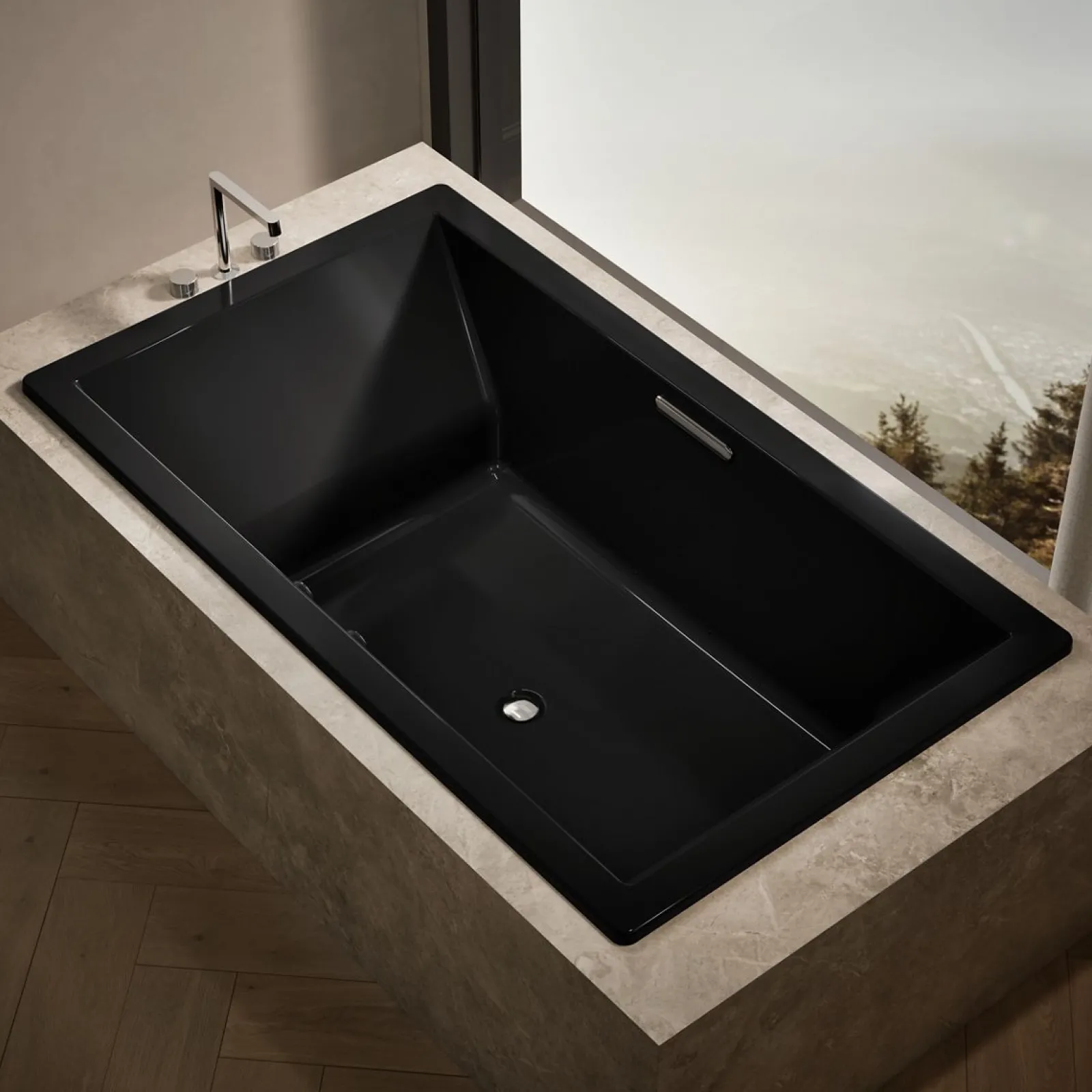 72" x 42" drop-in Heated BubbleMassage™ air bath with Bask® heated surface^Kohler Outlet