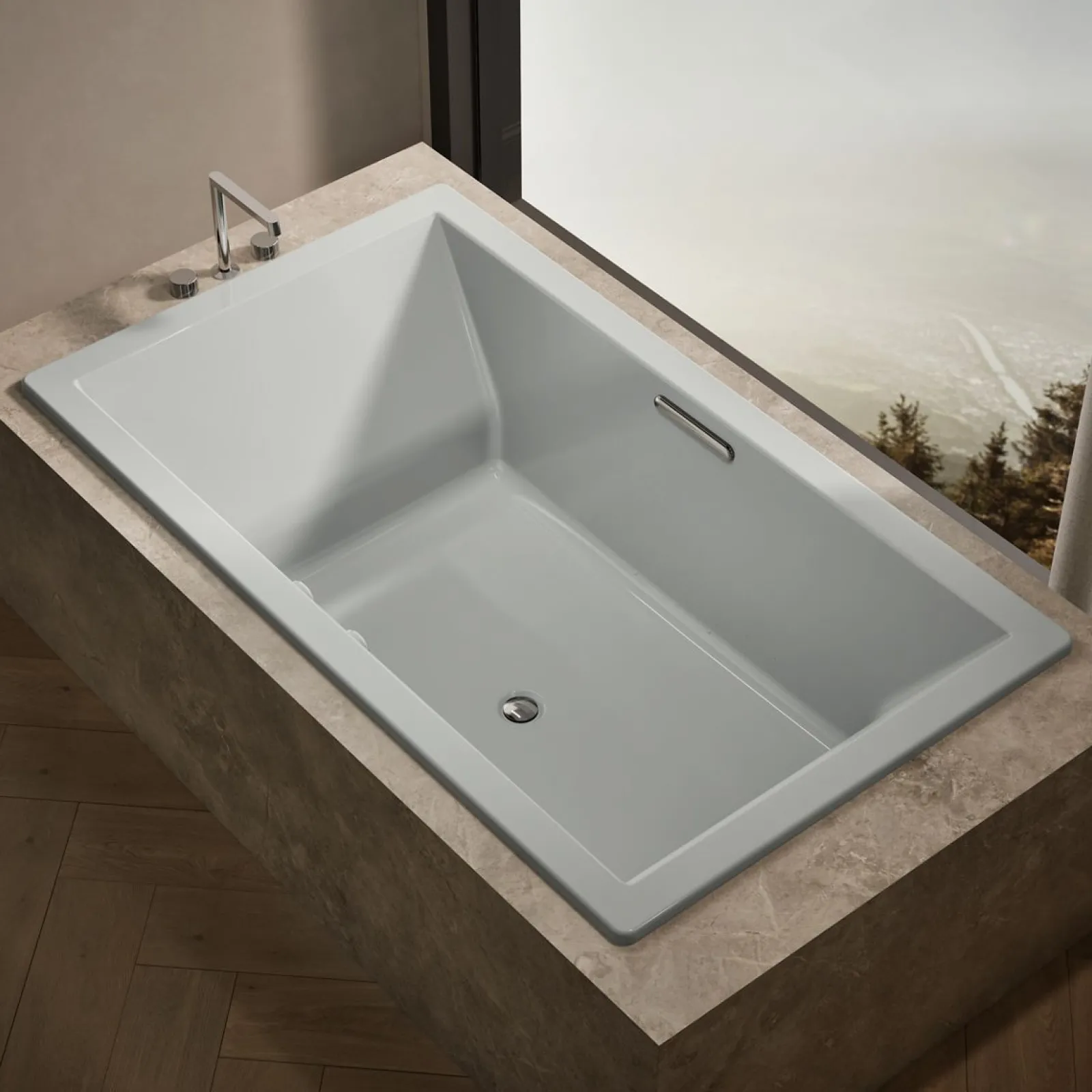 72" x 42" drop-in Heated BubbleMassage™ air bath with Bask® heated surface^Kohler Outlet