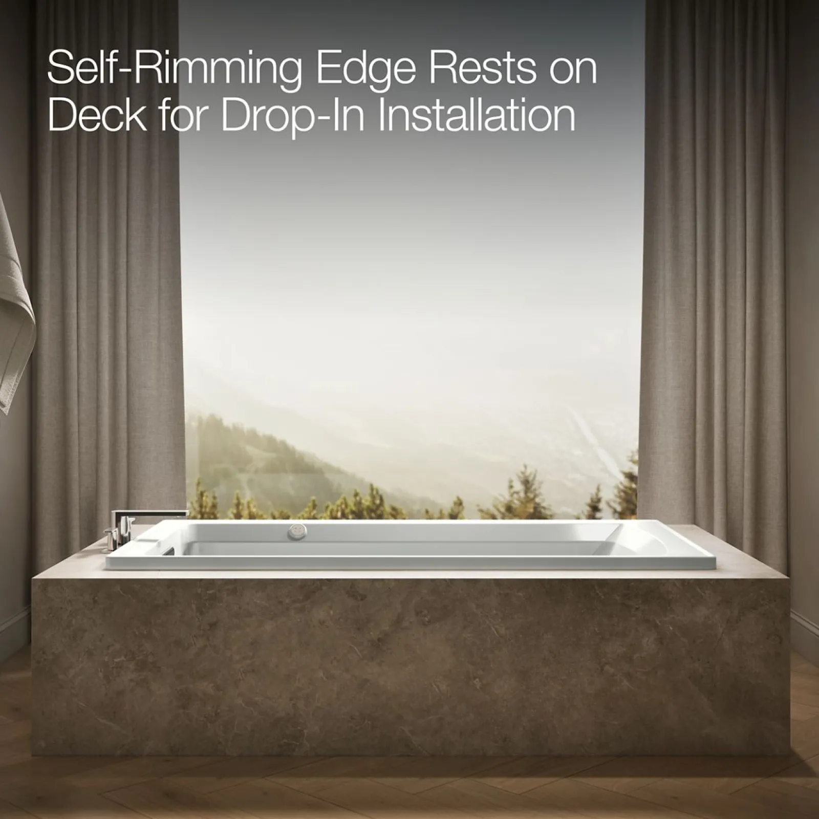 72" x 36" drop-in Heated BubbleMassage™ air bath^Kohler Sale