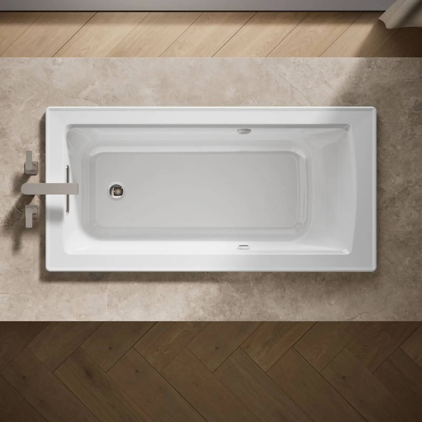 60" x 30" drop-in Heated BubbleMassage™ air bath with Bask® heated surface^Kohler Clearance