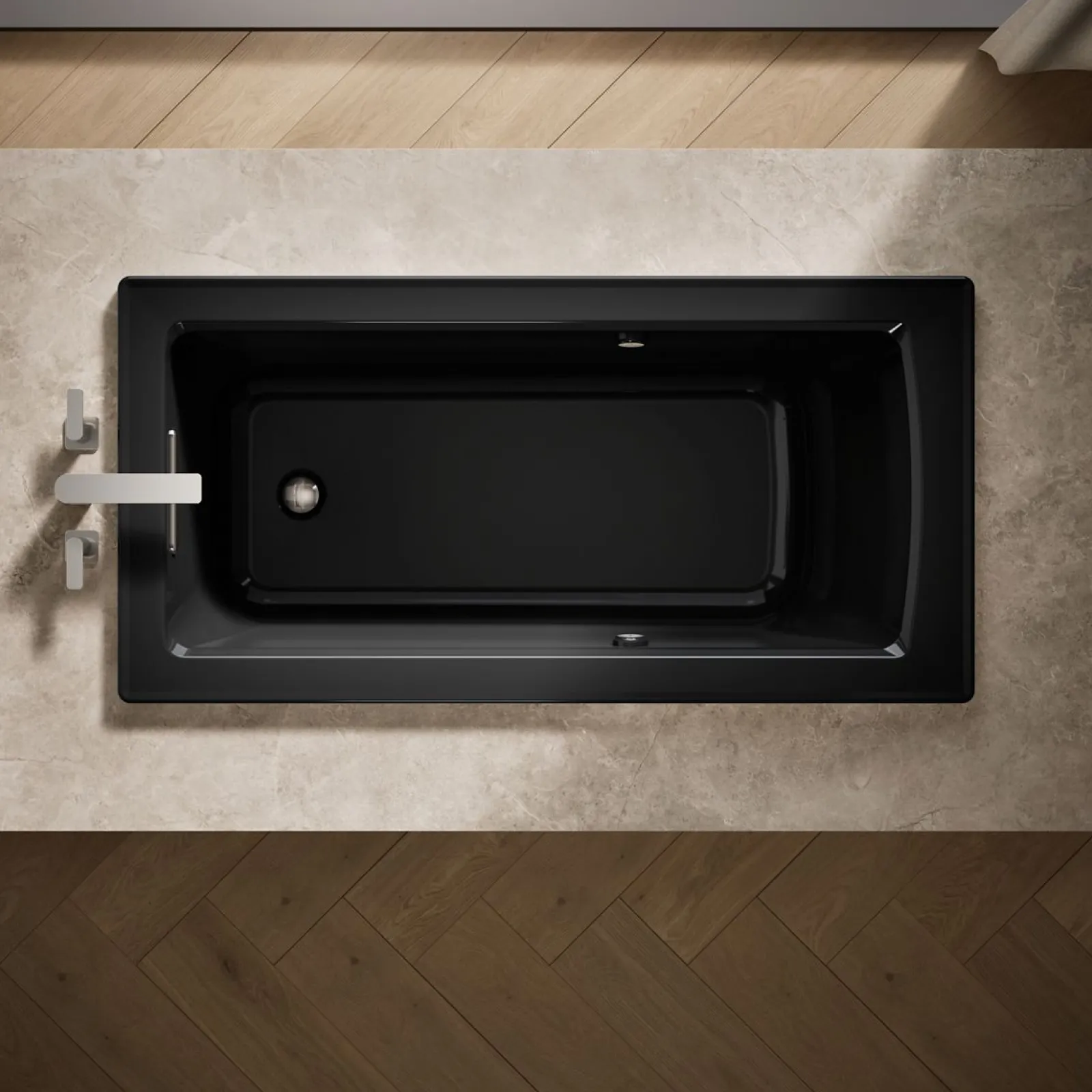 60" x 30" drop-in Heated BubbleMassage™ air bath with Bask® heated surface^Kohler Clearance