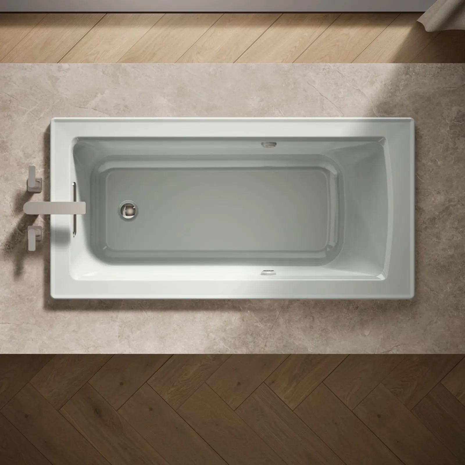60" x 30" drop-in Heated BubbleMassage™ air bath with Bask® heated surface^Kohler Clearance