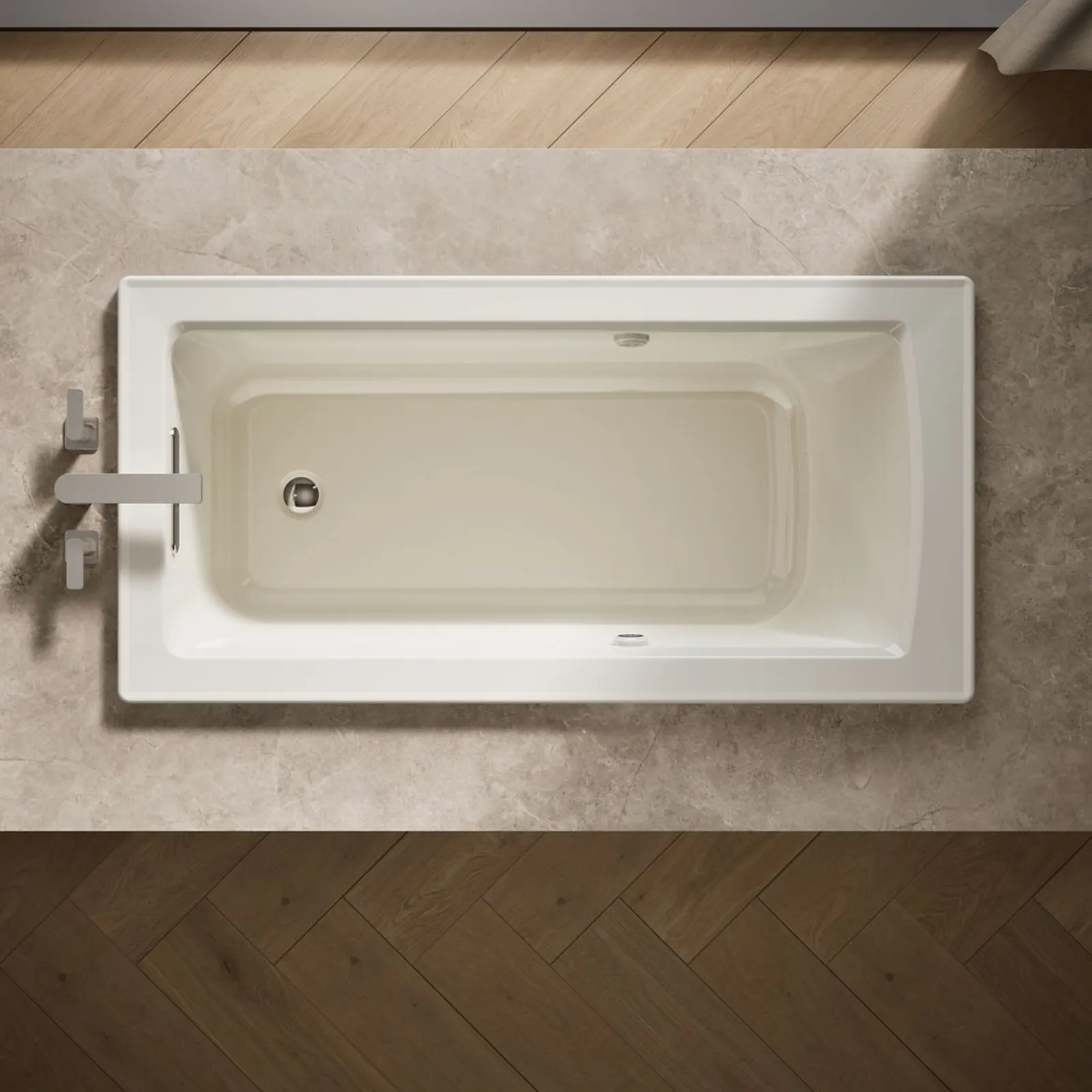 60" x 30" drop-in Heated BubbleMassage™ air bath with Bask® heated surface^Kohler Clearance