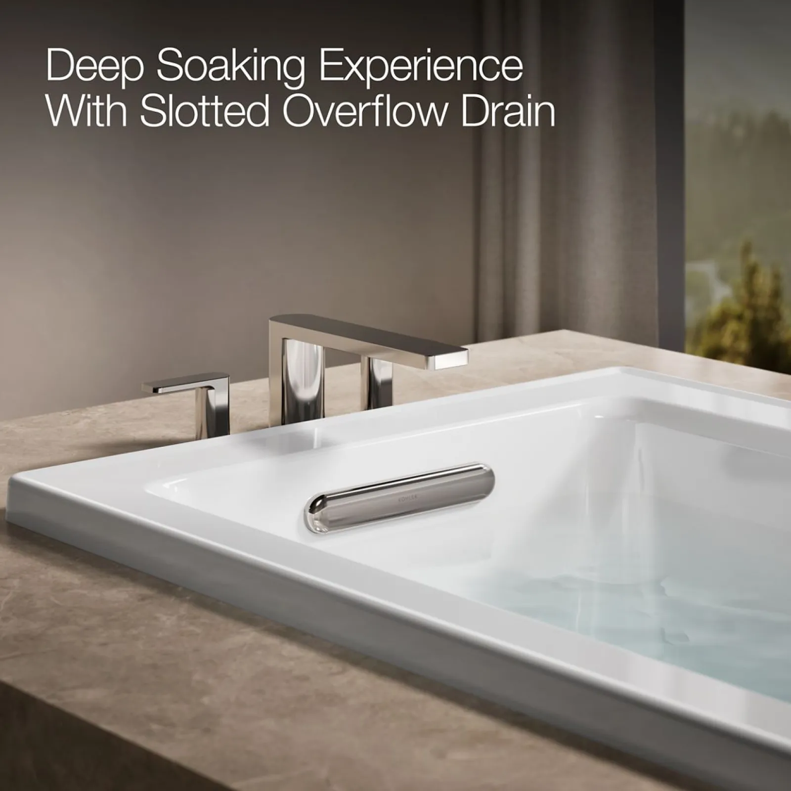 60" x 30" drop-in Heated BubbleMassage™ air bath with whirlpool^Kohler Sale