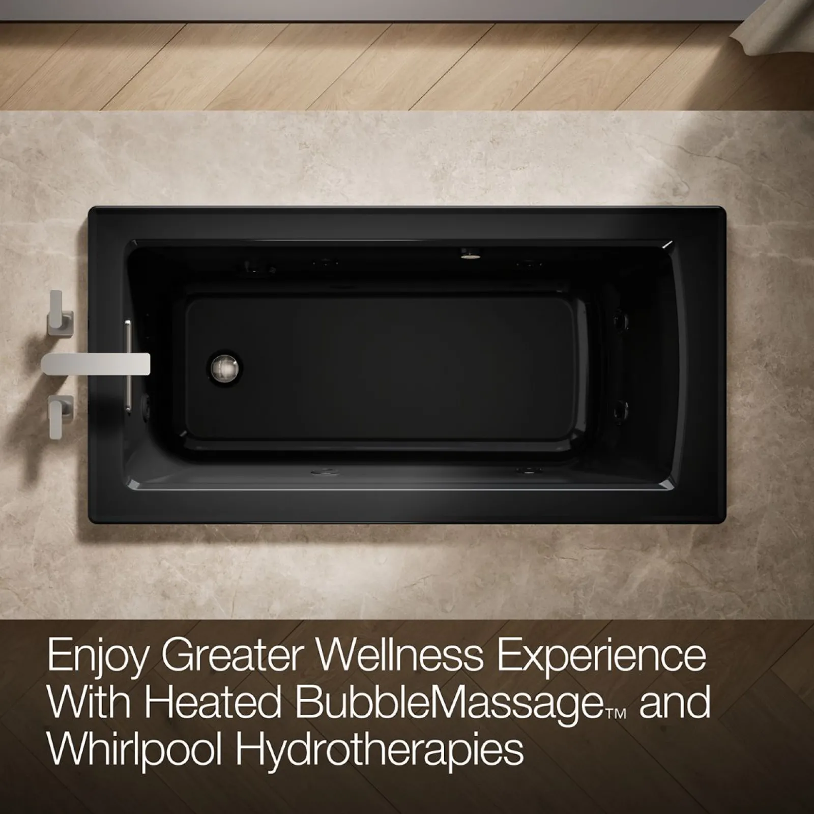 60" x 30" drop-in Heated BubbleMassage™ air bath with whirlpool^Kohler Sale