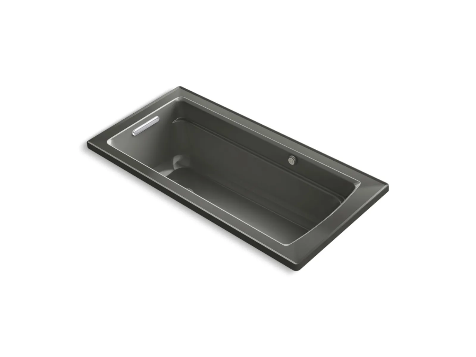 66" x 32" drop-in Heated BubbleMassage™ air bath with Bask® heated surface^Kohler