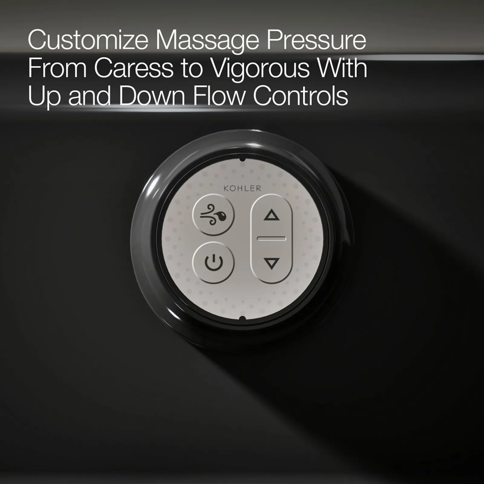 66" x 32" drop-in Heated BubbleMassage™ air bath with Bask® heated surface^Kohler