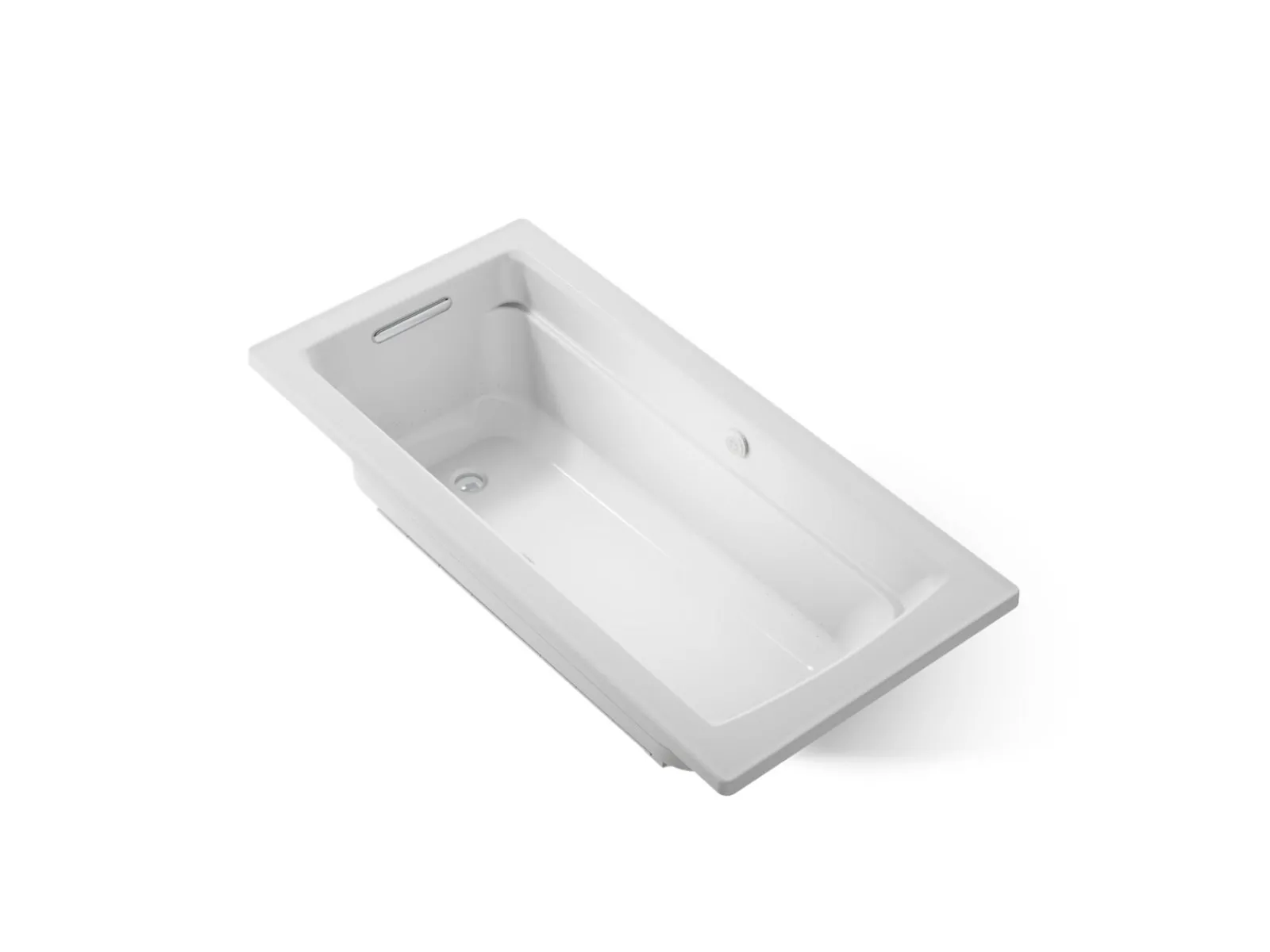 66" x 32" drop-in Heated BubbleMassage™ air bath with Bask® heated surface^Kohler