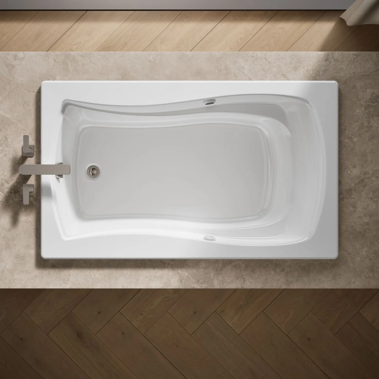 60" x 36" drop-in Heated BubbleMassage™ air bath with Bask® heated surface^Kohler Discount