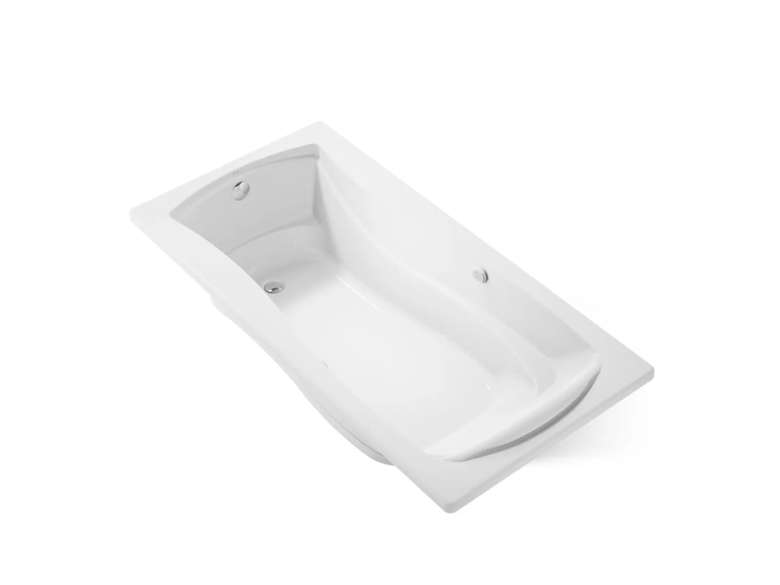72-1/4" x 36-1/4" drop-in Heated BubbleMassage™ air bath with Bask® heated surface^Kohler