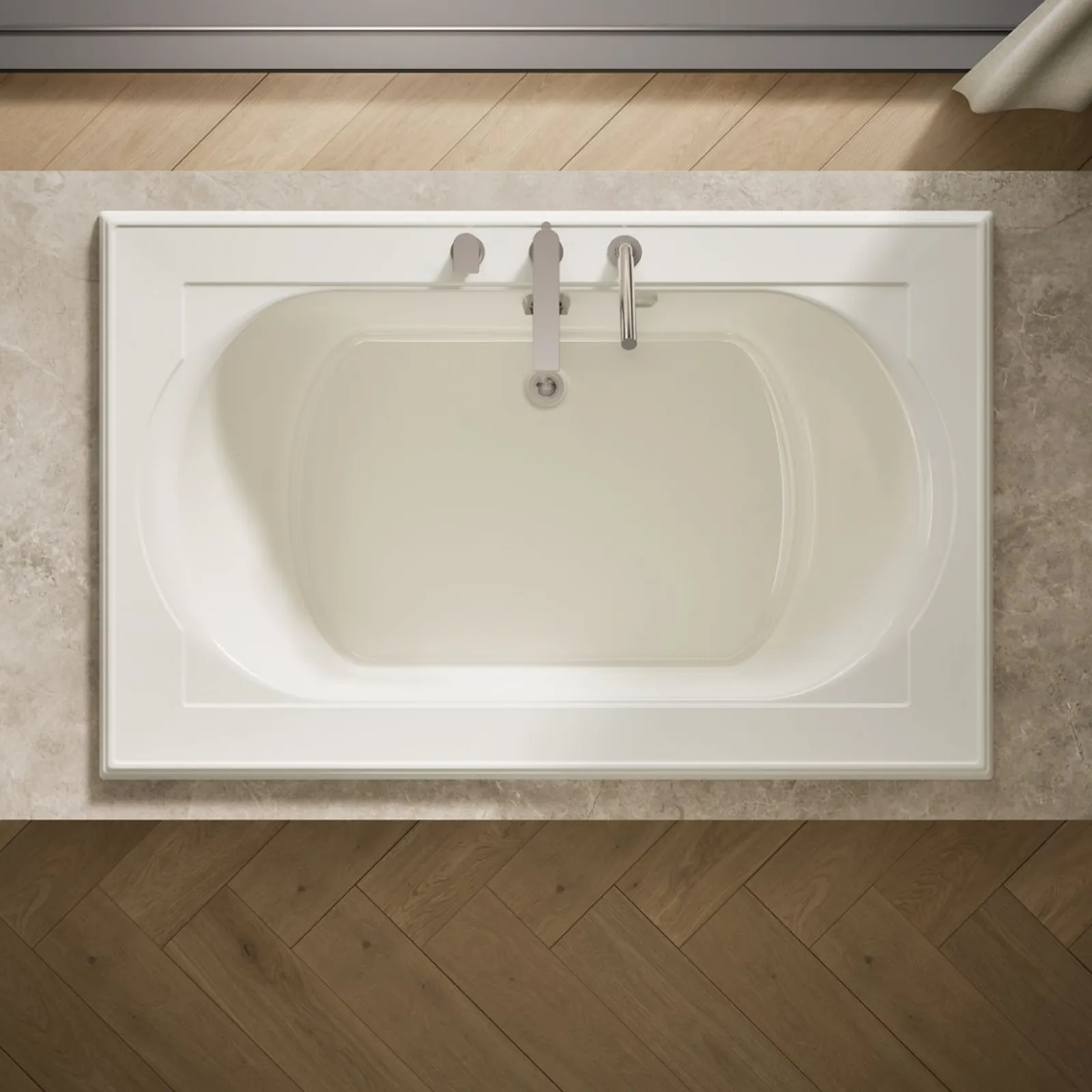 66" x 42" drop-in Heated BubbleMassage™ air bath^Kohler Hot