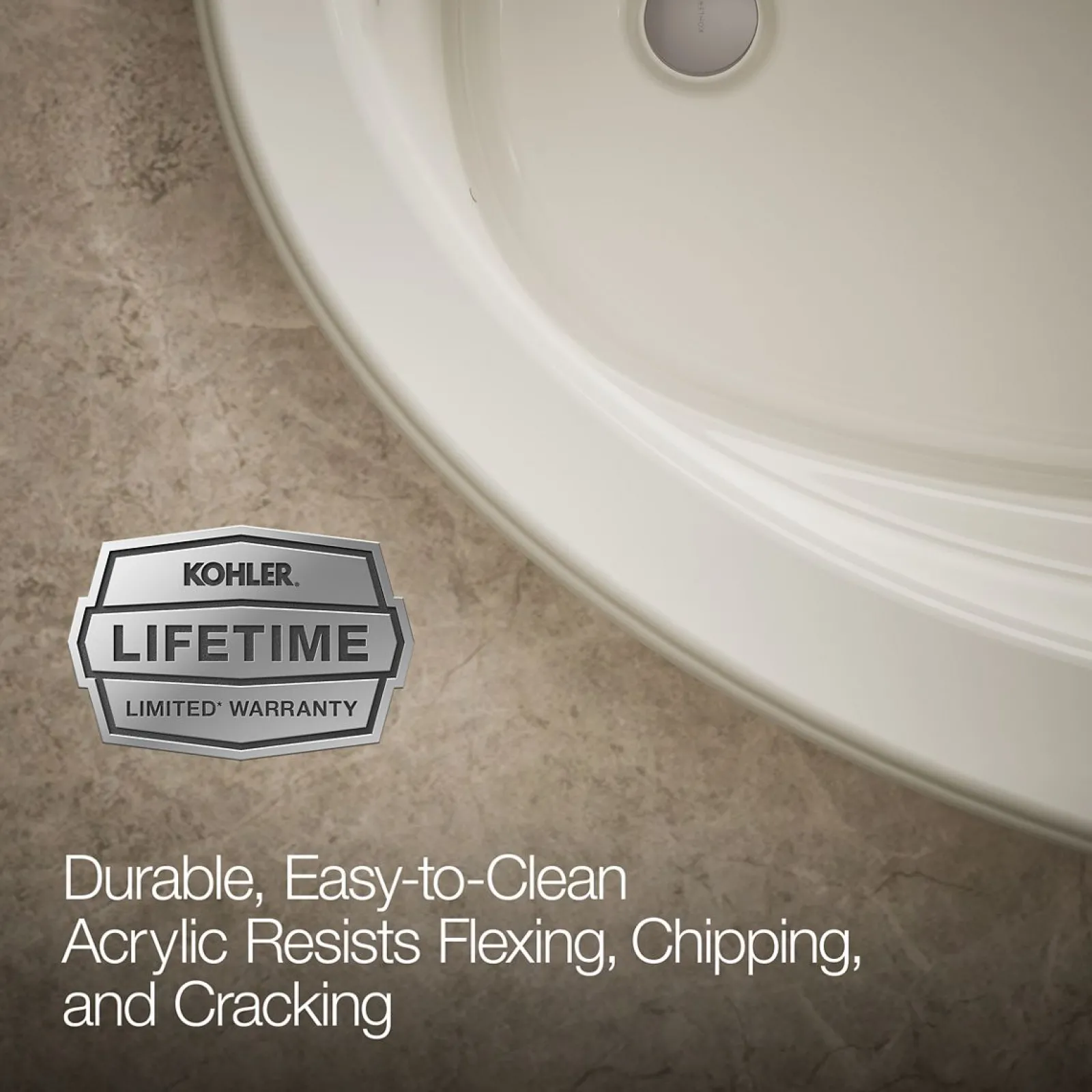 66" x 42" drop-in Heated BubbleMassage™ air bath^Kohler Discount
