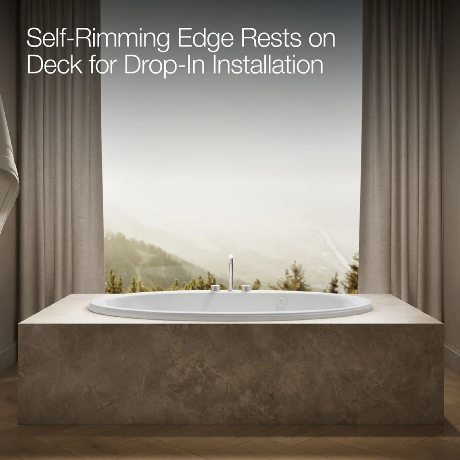 66" x 42" drop-in Heated BubbleMassage™ air bath^Kohler Discount