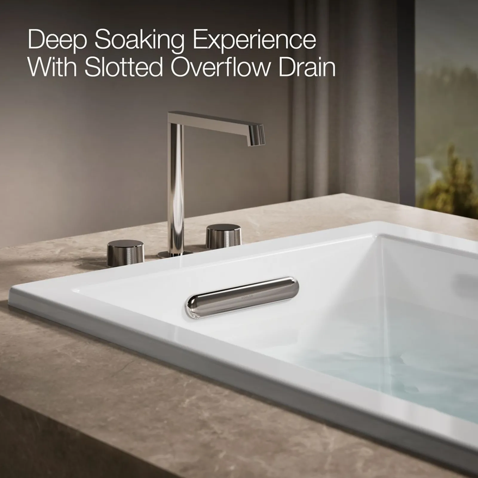 60" x 30" drop-in Heated BubbleMassage™ air bath with whirlpool^Kohler