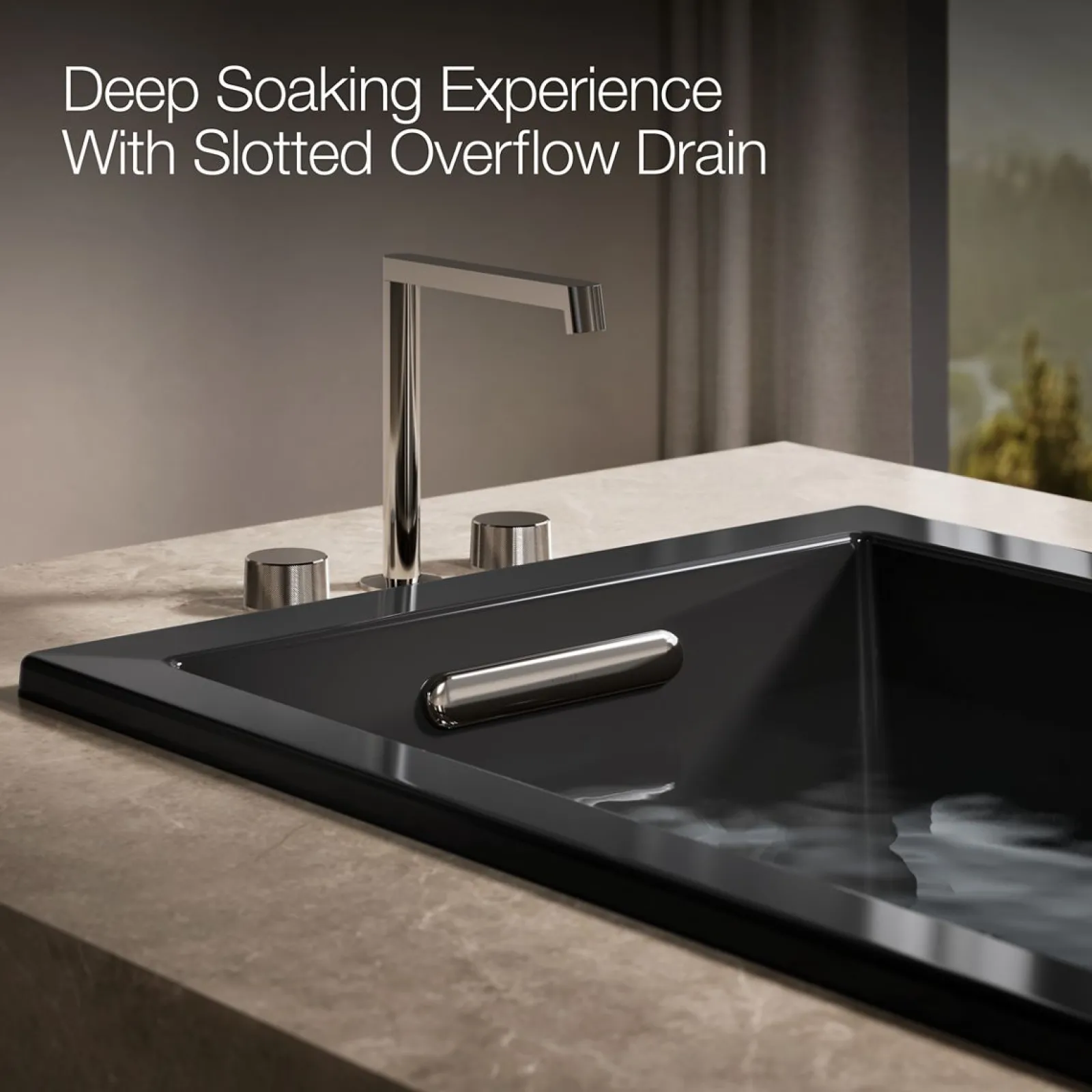 60" x 30" drop-in Heated BubbleMassage™ air bath with whirlpool^Kohler