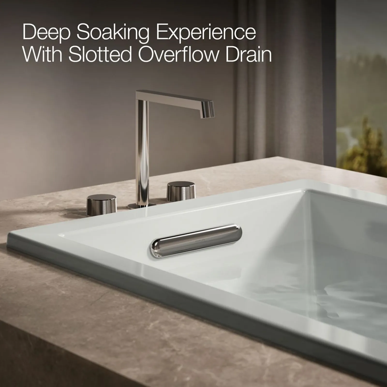 60" x 30" drop-in Heated BubbleMassage™ air bath with whirlpool^Kohler