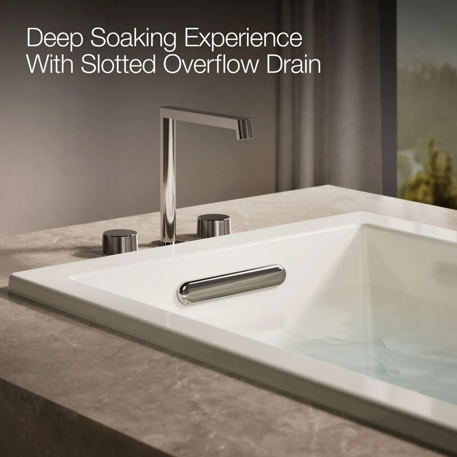 60" x 30" drop-in Heated BubbleMassage™ air bath with whirlpool^Kohler
