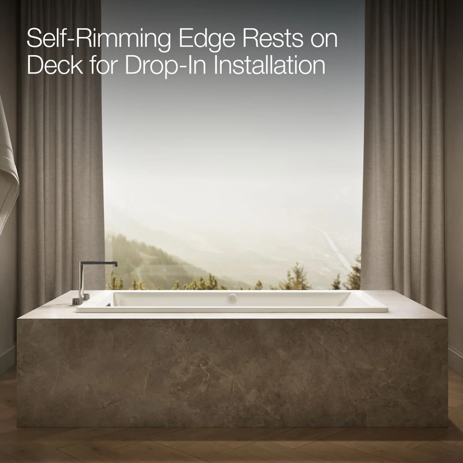66" x 32" drop-in Heated BubbleMassage™ air bath^Kohler Online