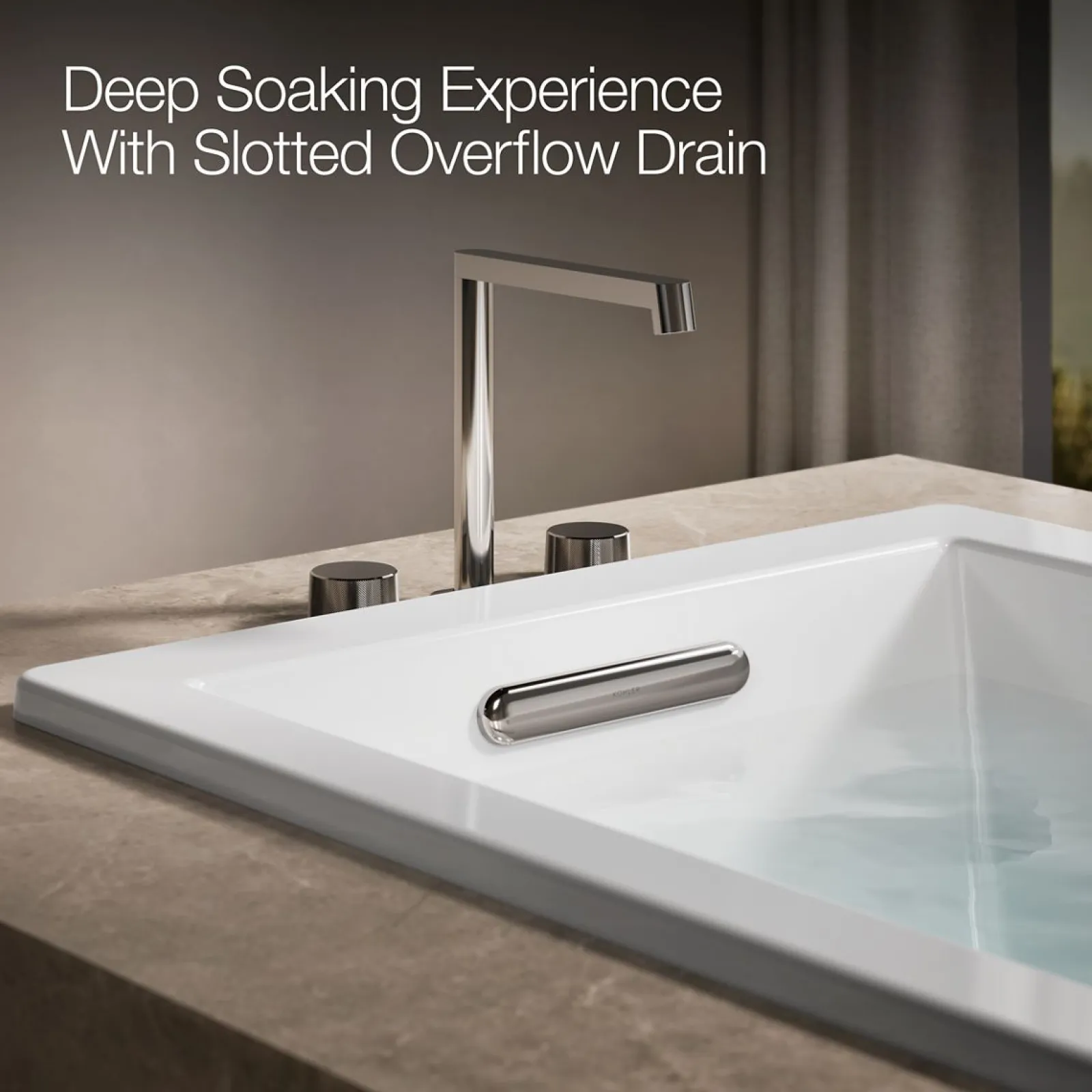 66" x 32" drop-in Heated BubbleMassage™ air bath^Kohler Online