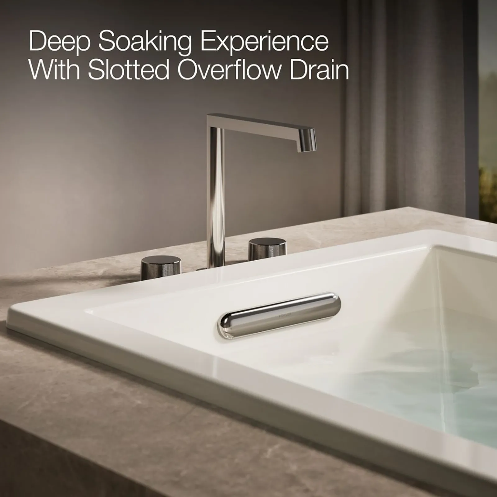 66" x 32" drop-in Heated BubbleMassage™ air bath^Kohler Online