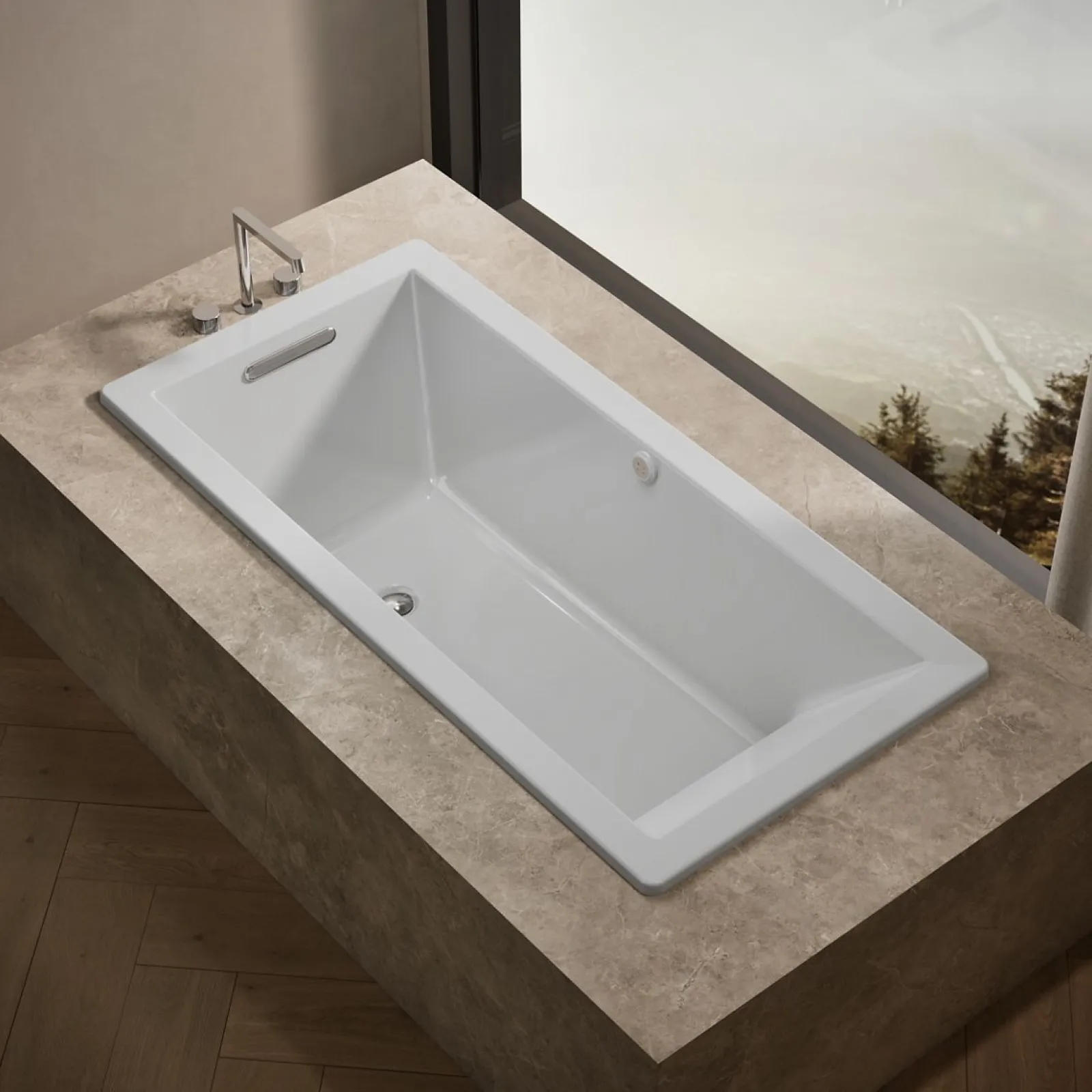 66" x 32" drop-in Heated BubbleMassage™ air bath^Kohler Online