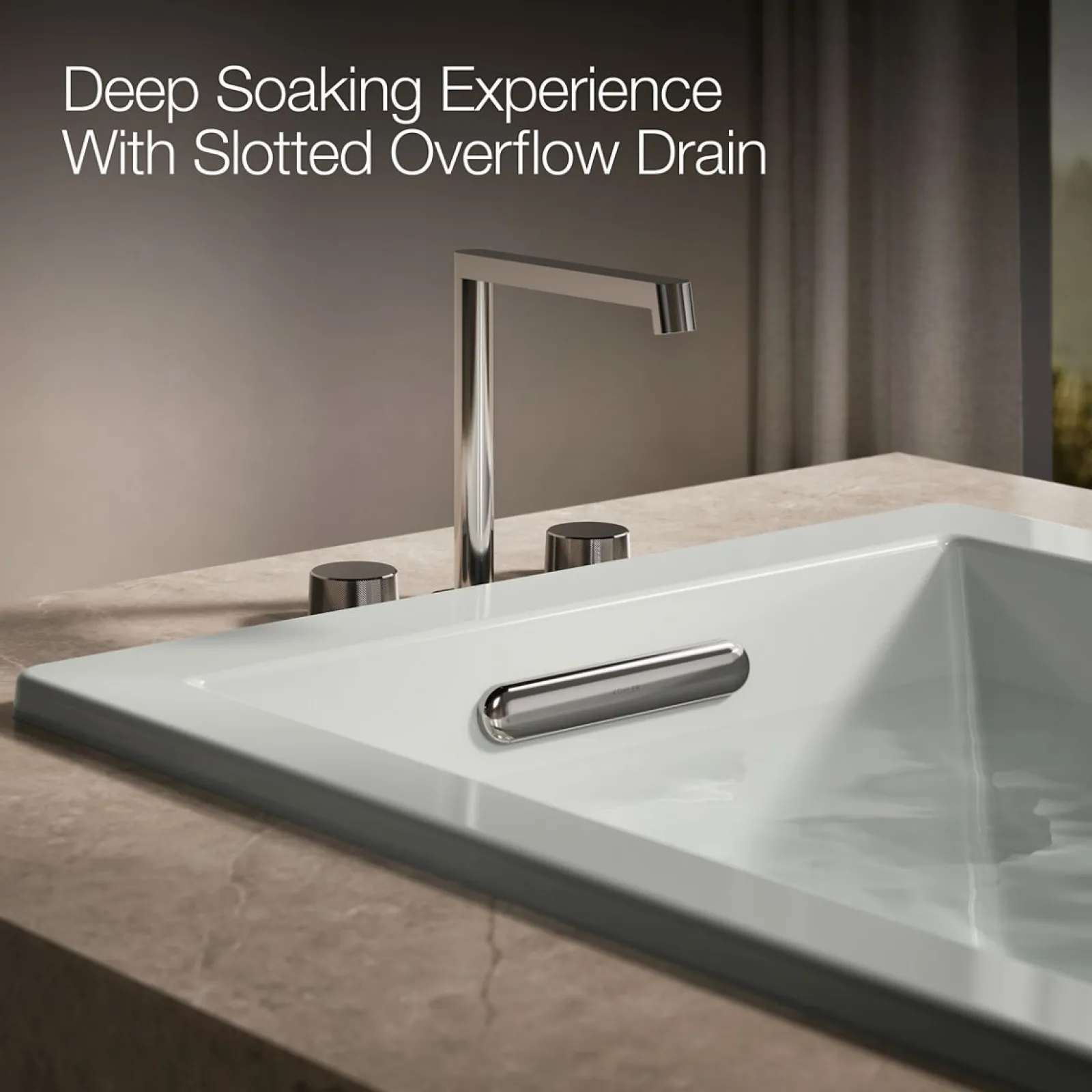 66" x 32" drop-in Heated BubbleMassage™ air bath with Bask® heated surface^Kohler Discount
