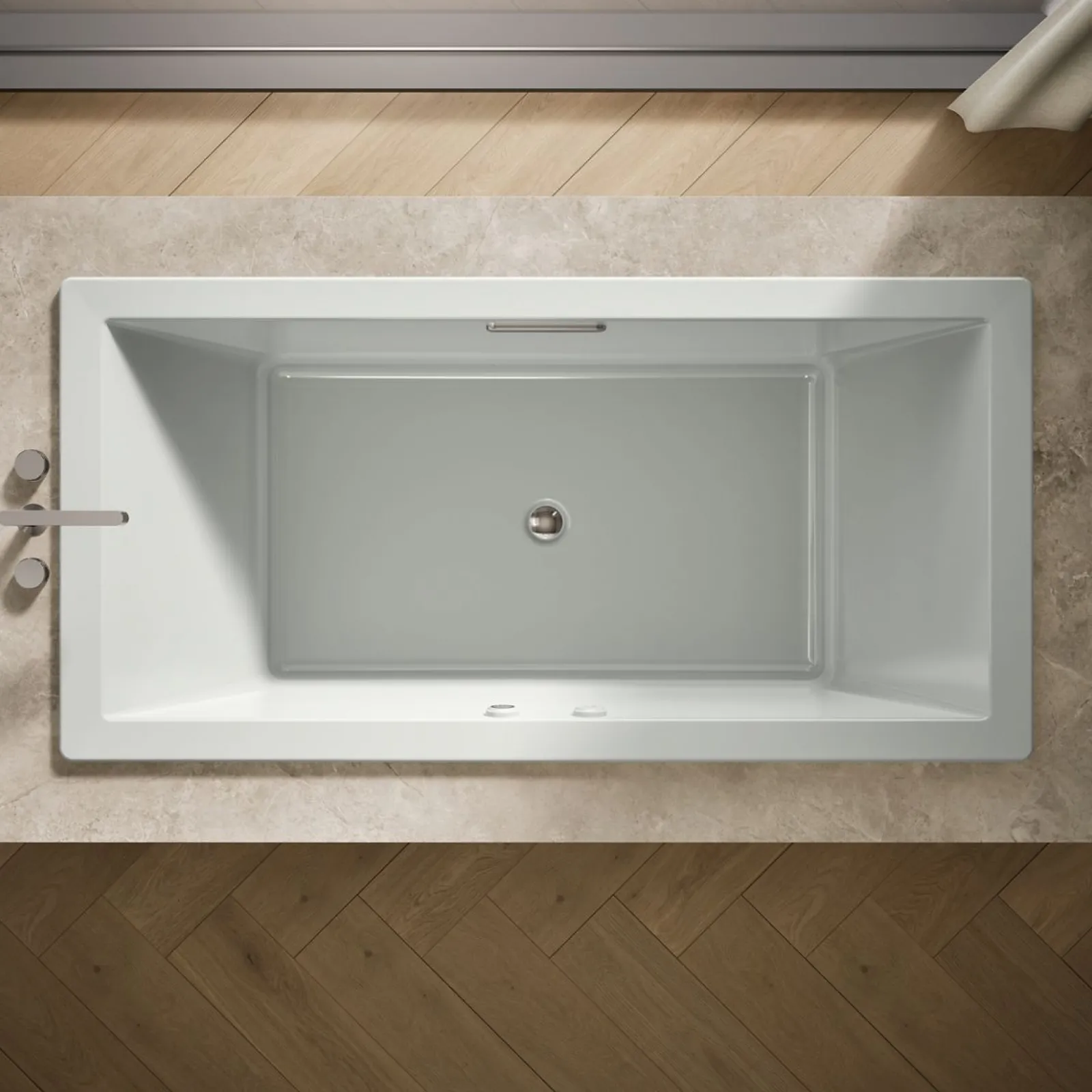 72" x 36" drop-in Heated BubbleMassage™ air bath with Bask® heated surface^Kohler Best