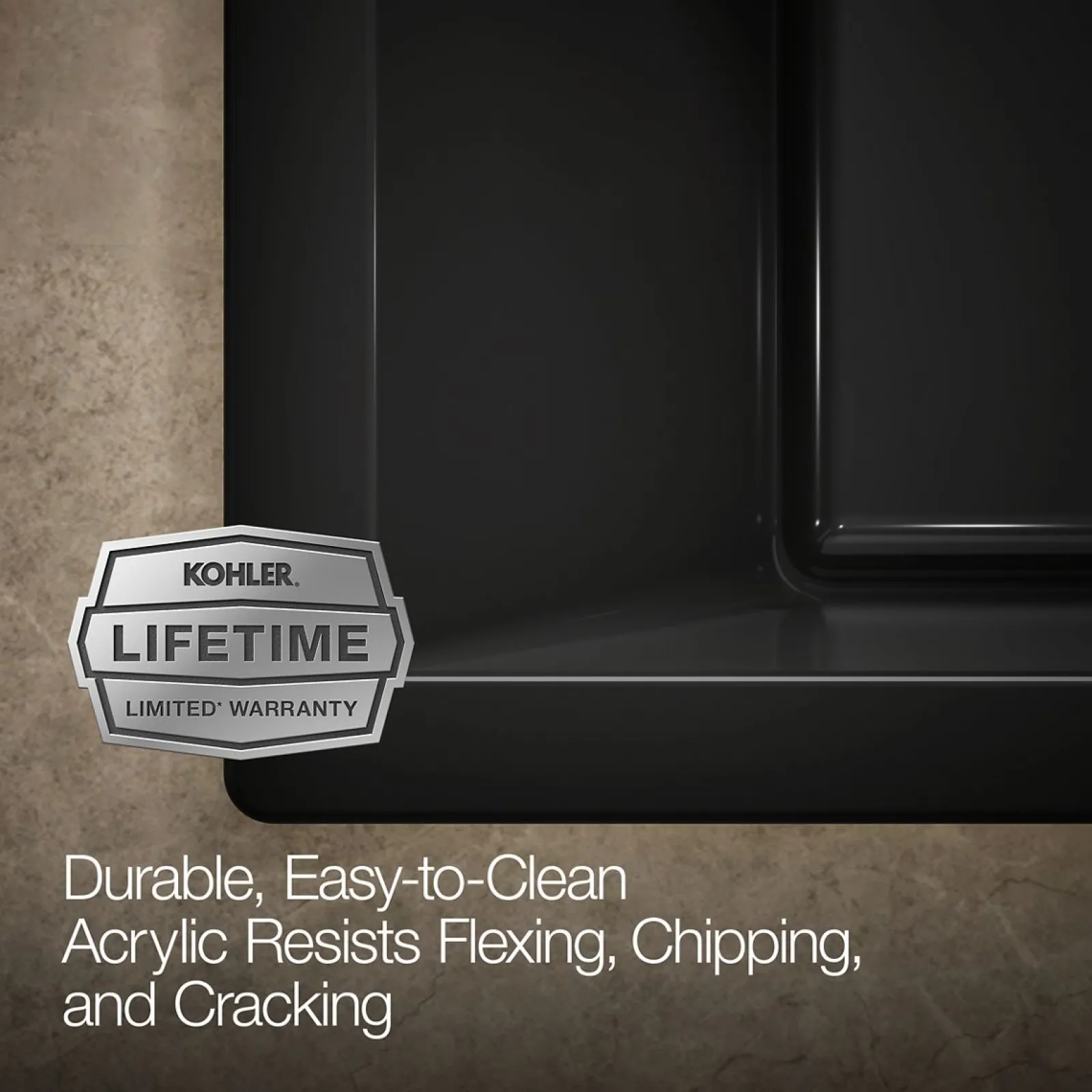 72" x 36" drop-in Heated BubbleMassage™ air bath with Bask® heated surface^Kohler Best