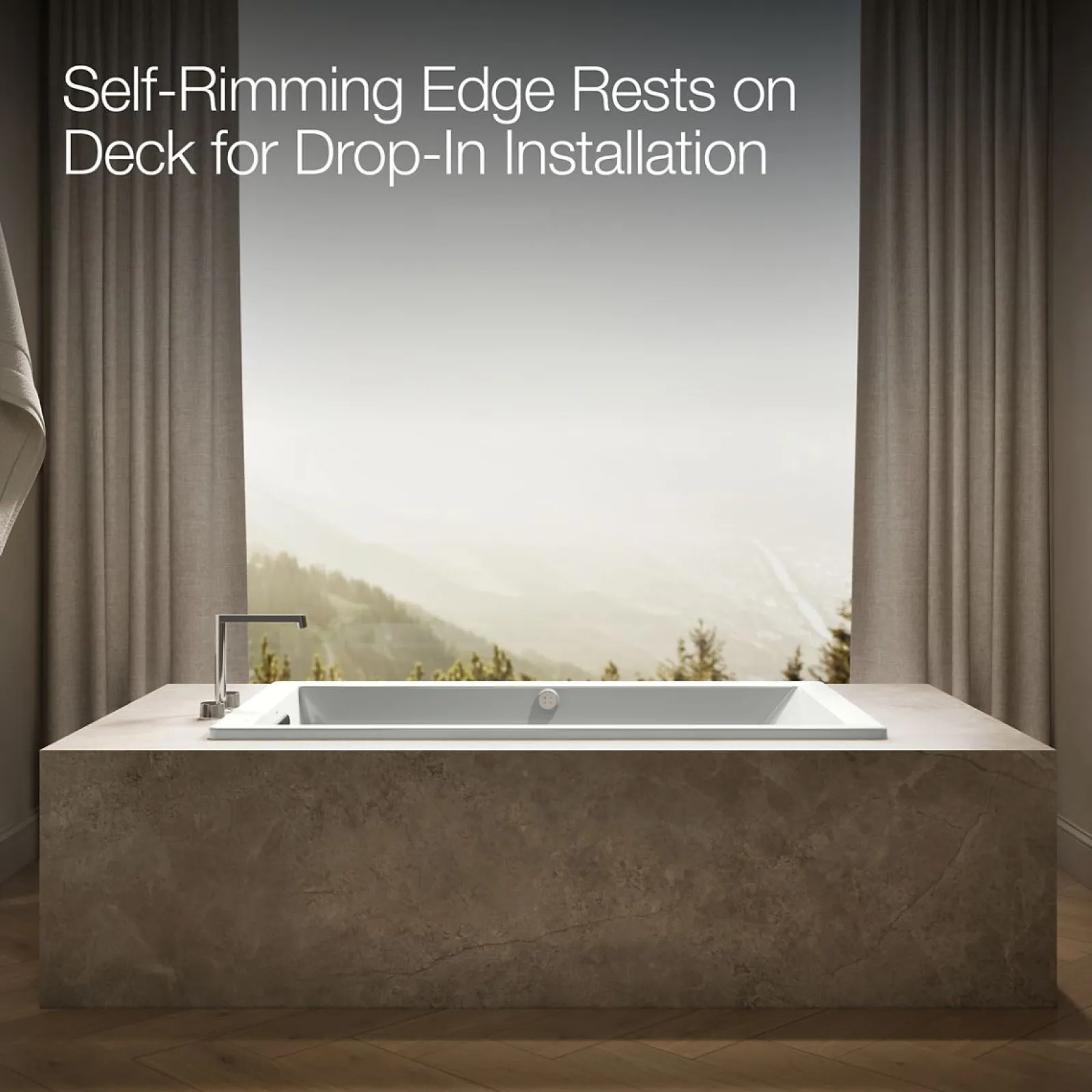 60" x 36" drop-in Heated BubbleMassage™ air bath^Kohler Outlet