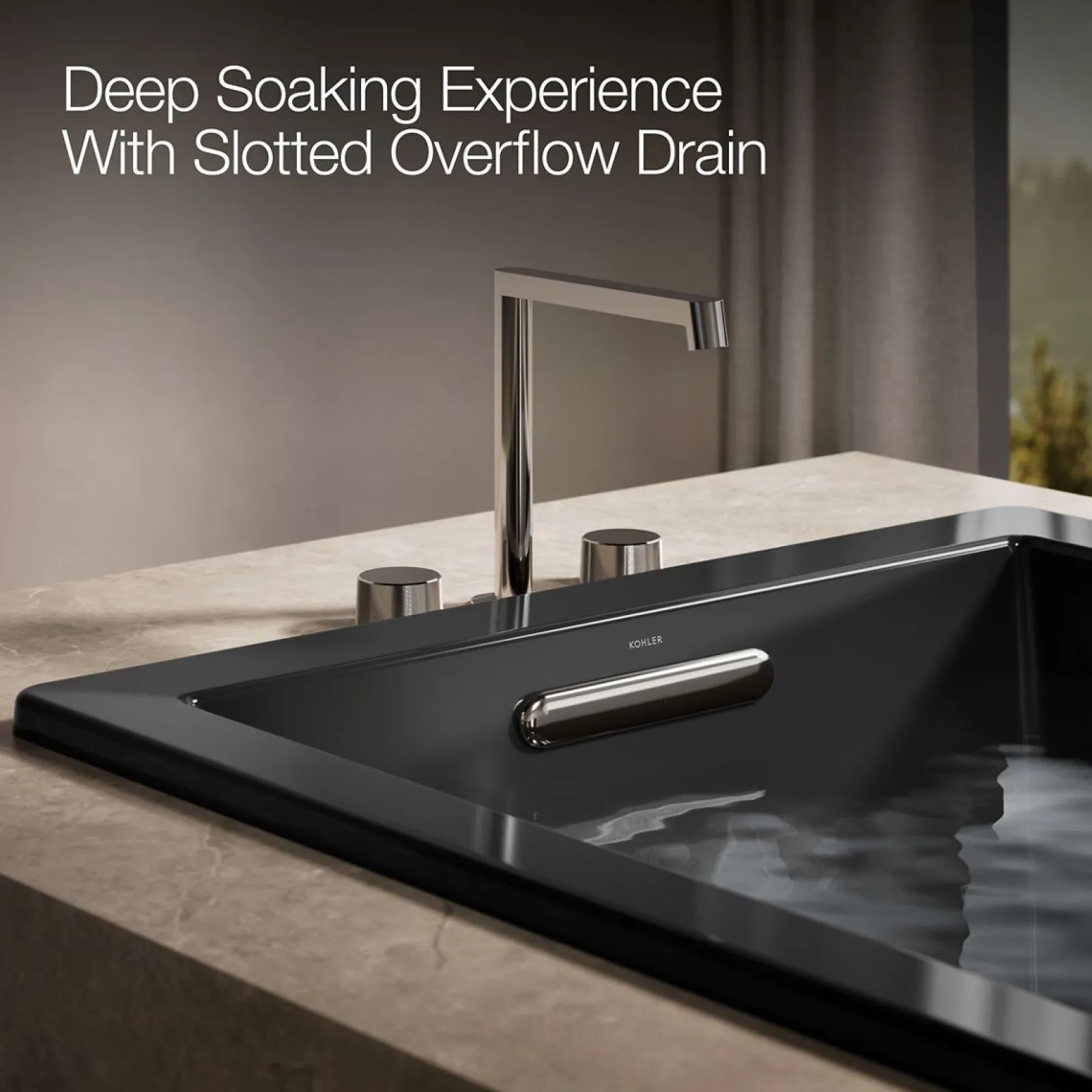 60" x 36" drop-in Heated BubbleMassage™ air bath^Kohler Outlet