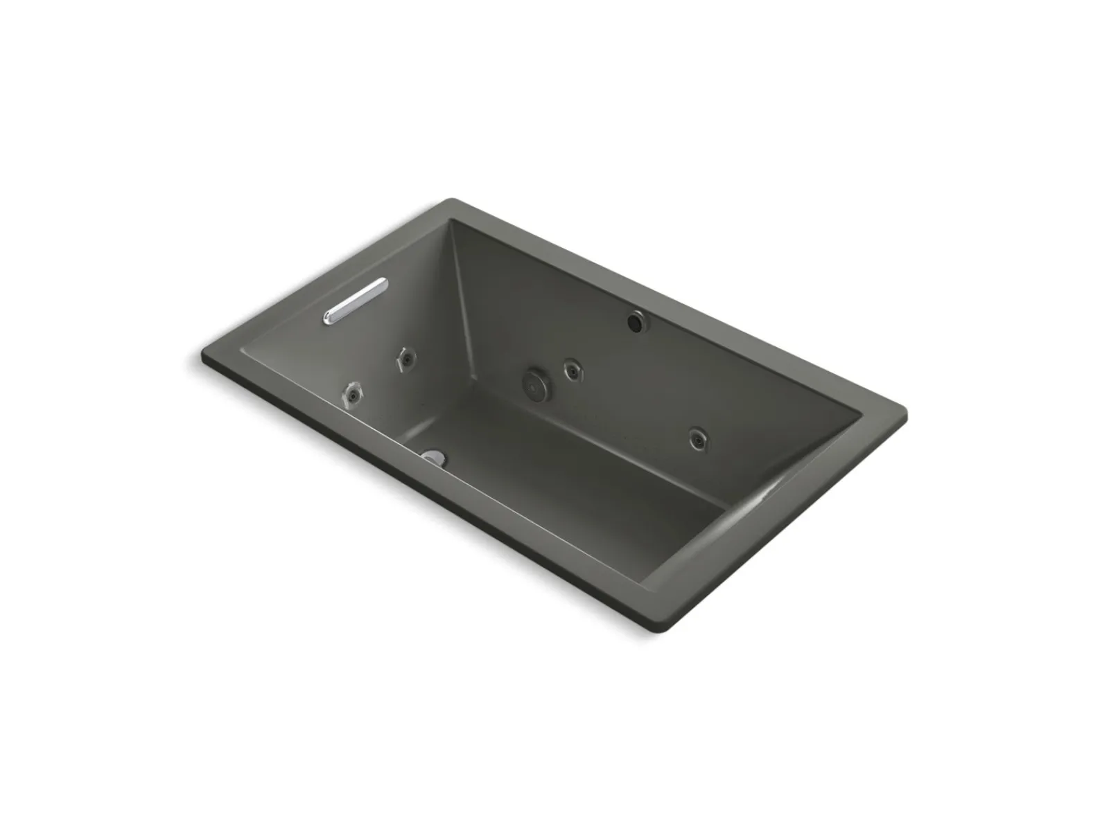 60" x 36" drop-in Heated BubbleMassage™ air bath with whirlpool^Kohler Hot