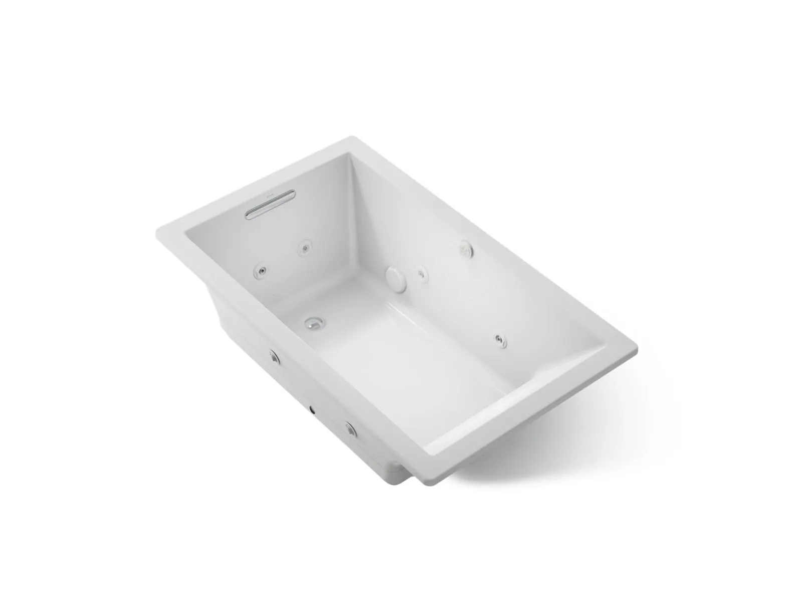 60" x 36" drop-in Heated BubbleMassage™ air bath with whirlpool^Kohler Hot