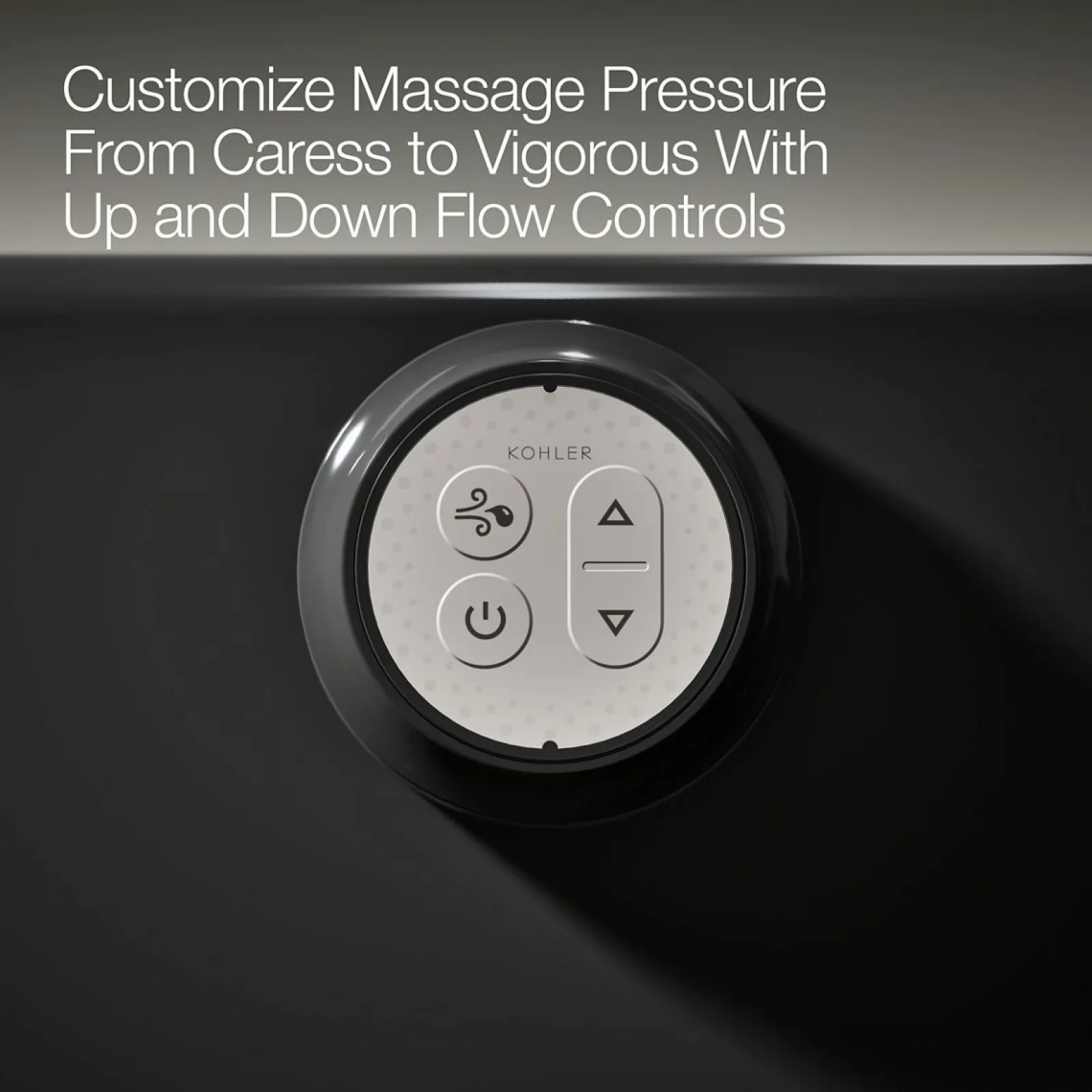 60" x 36" drop-in Heated BubbleMassage™ air bath with whirlpool^Kohler Hot
