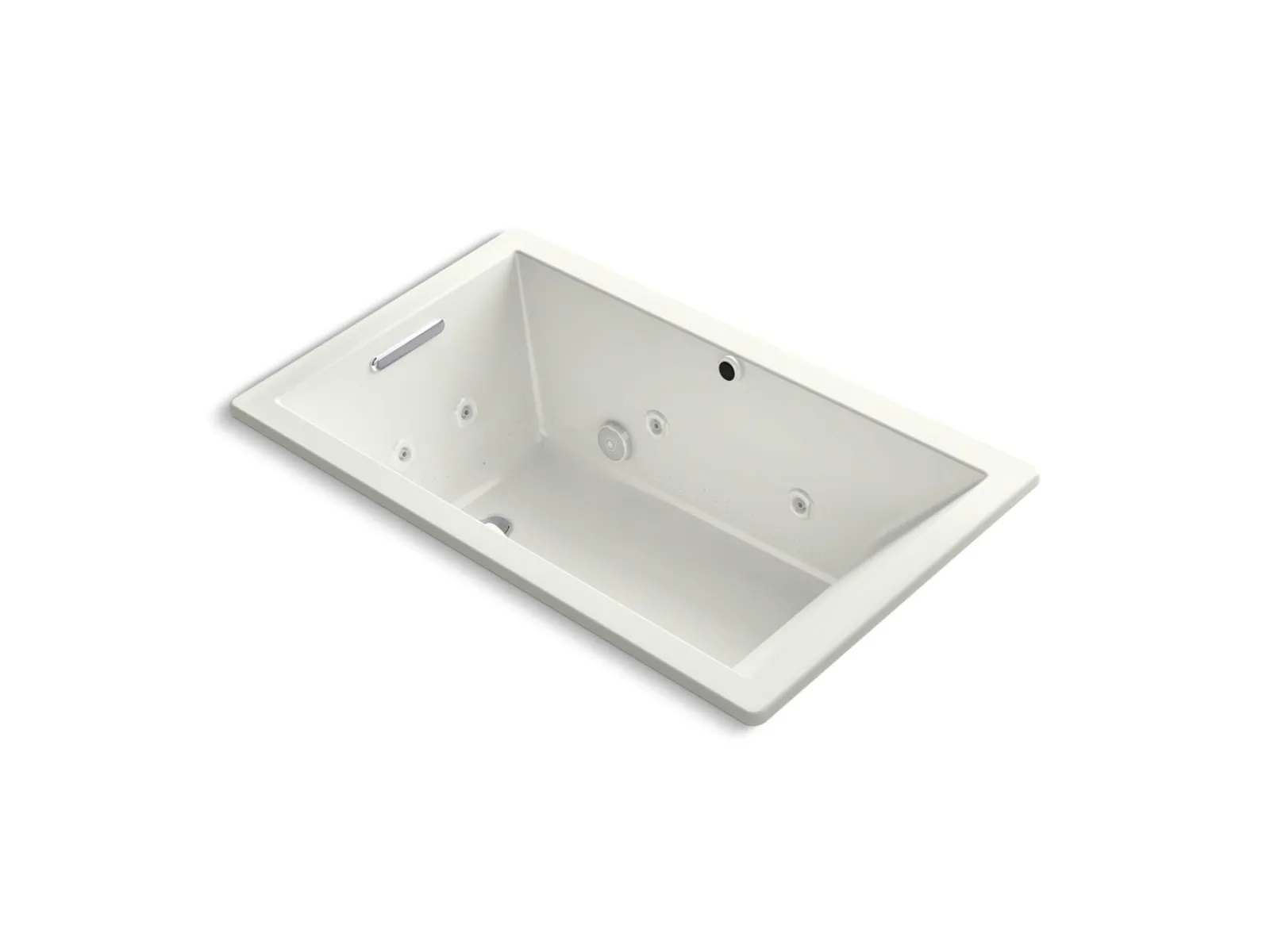 60" x 36" drop-in Heated BubbleMassage™ air bath with whirlpool^Kohler Hot